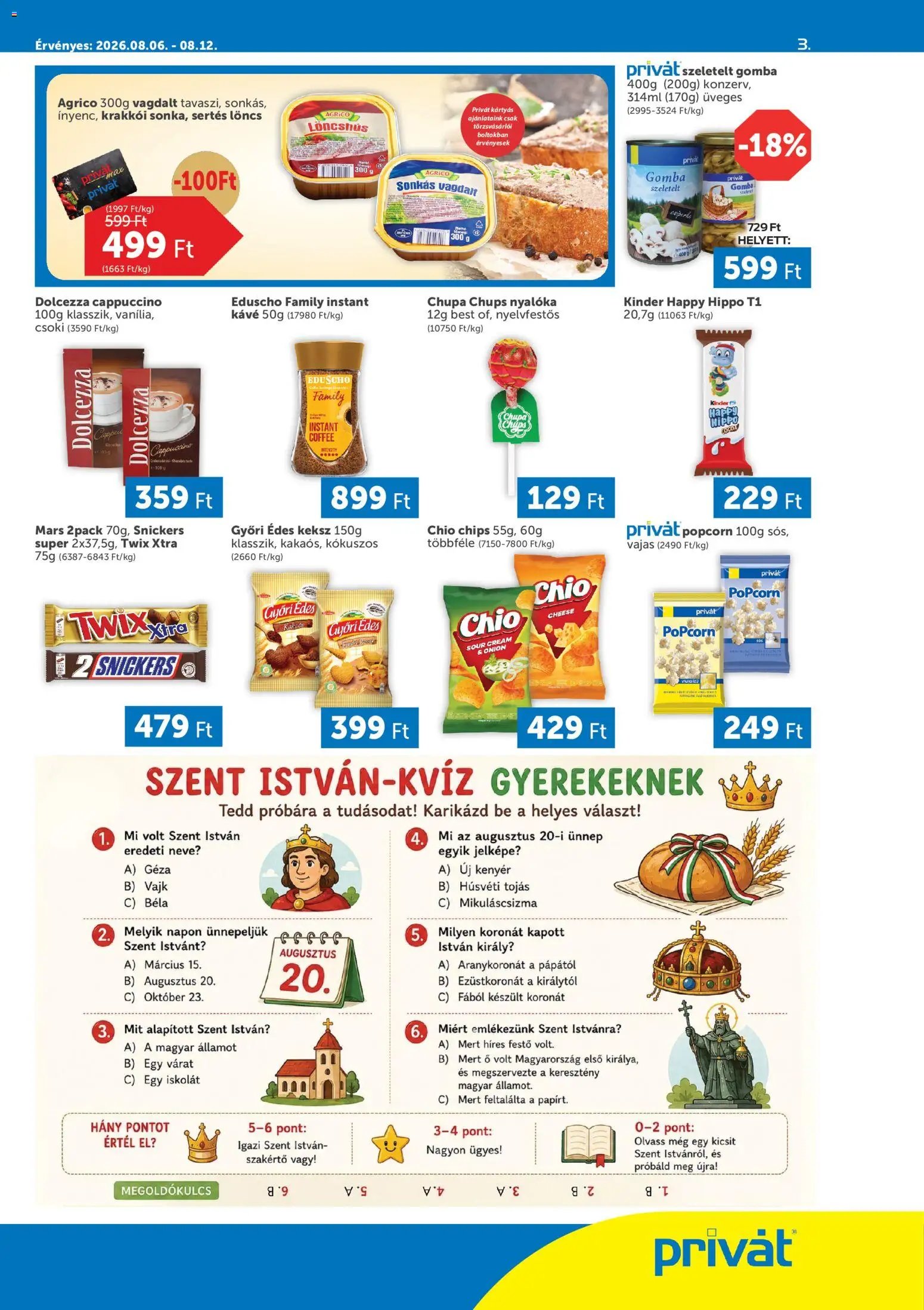 PRIVÁT újság 2026.08.06. PRIVÁT akciós újság