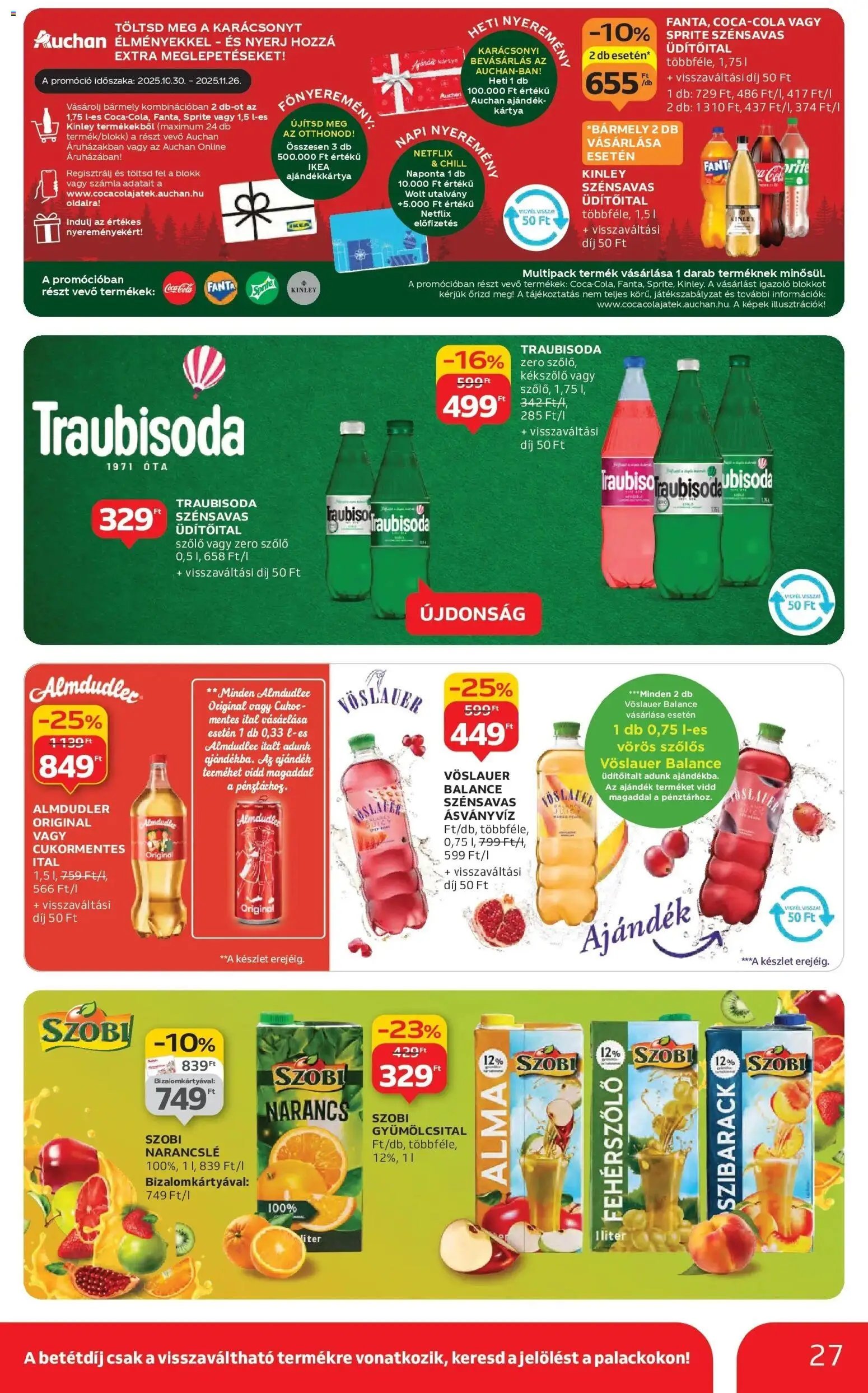 Auchan újság 2025.10.30. Szolnok Akciós újság Auchan (2025-10-30 - 2025-11-05)
