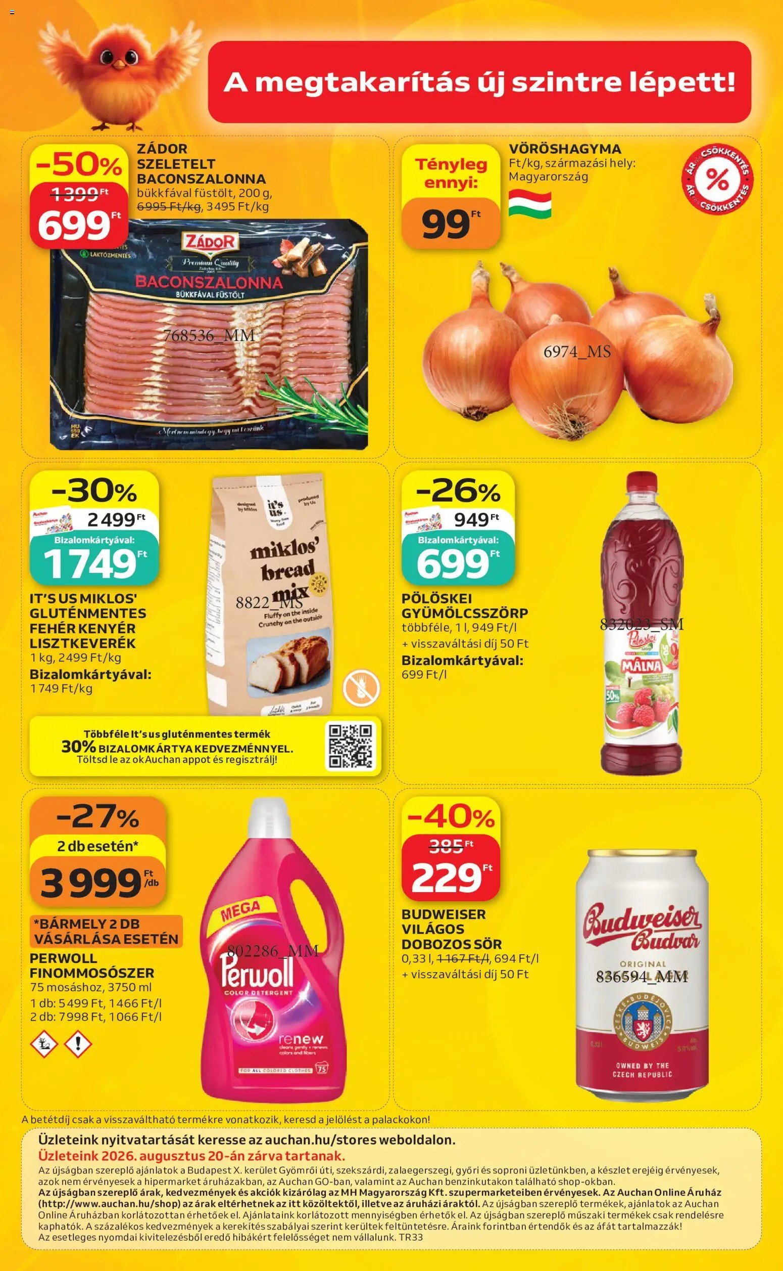 Auchan újság 2026.08.13. Auchan Szupermarket akciós újság
