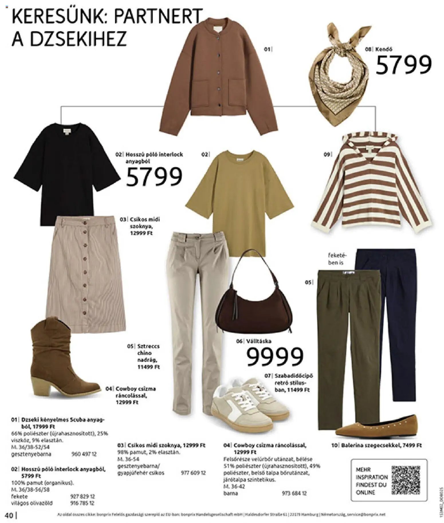 Bonprix újság 2026.02.19. Bonprix katalógus - Alapdarabok Keveréke (2026-02-19 - 2026-03-09)