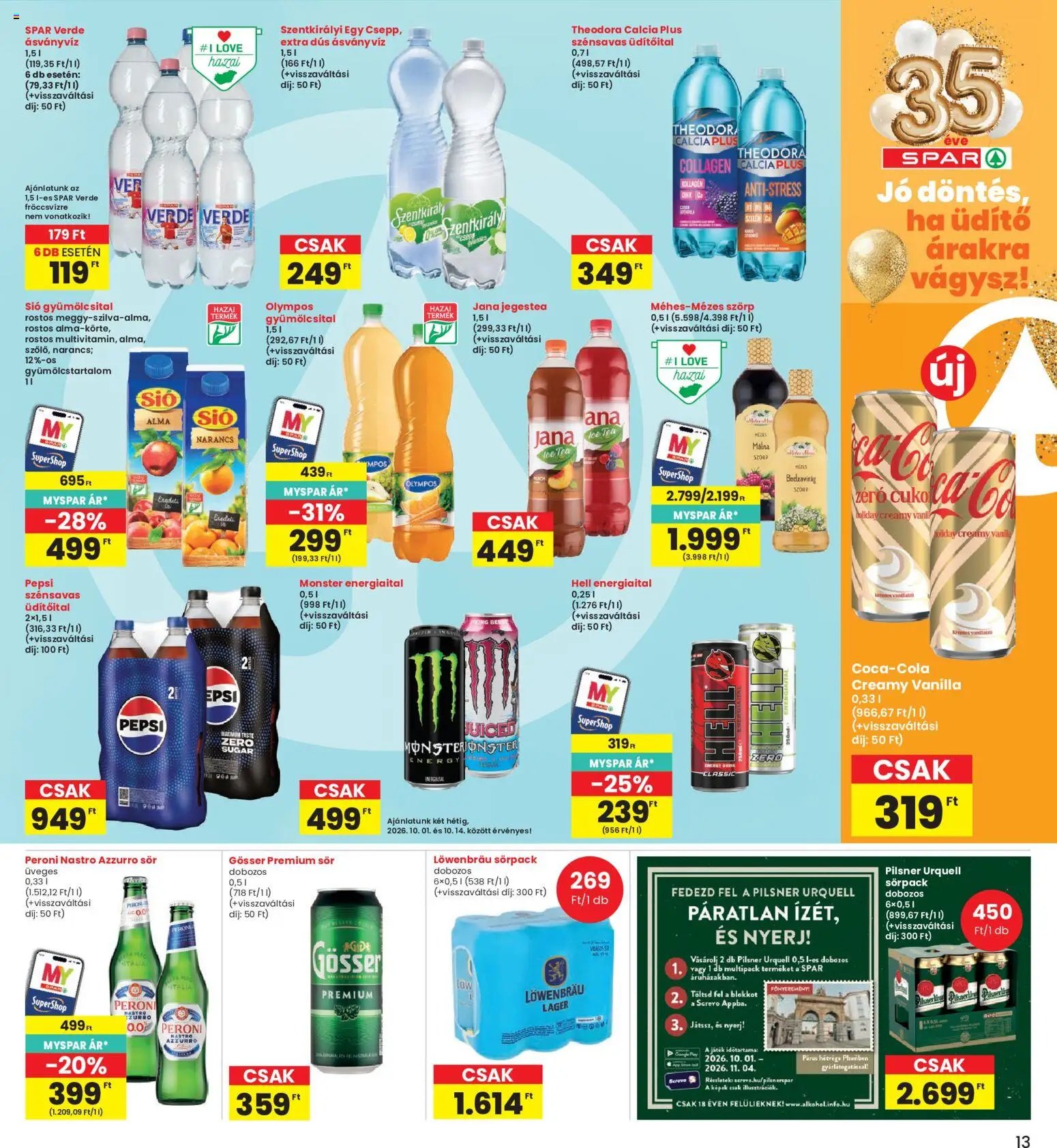 Interspar újság 2026.10.01. Interspar akciós újság