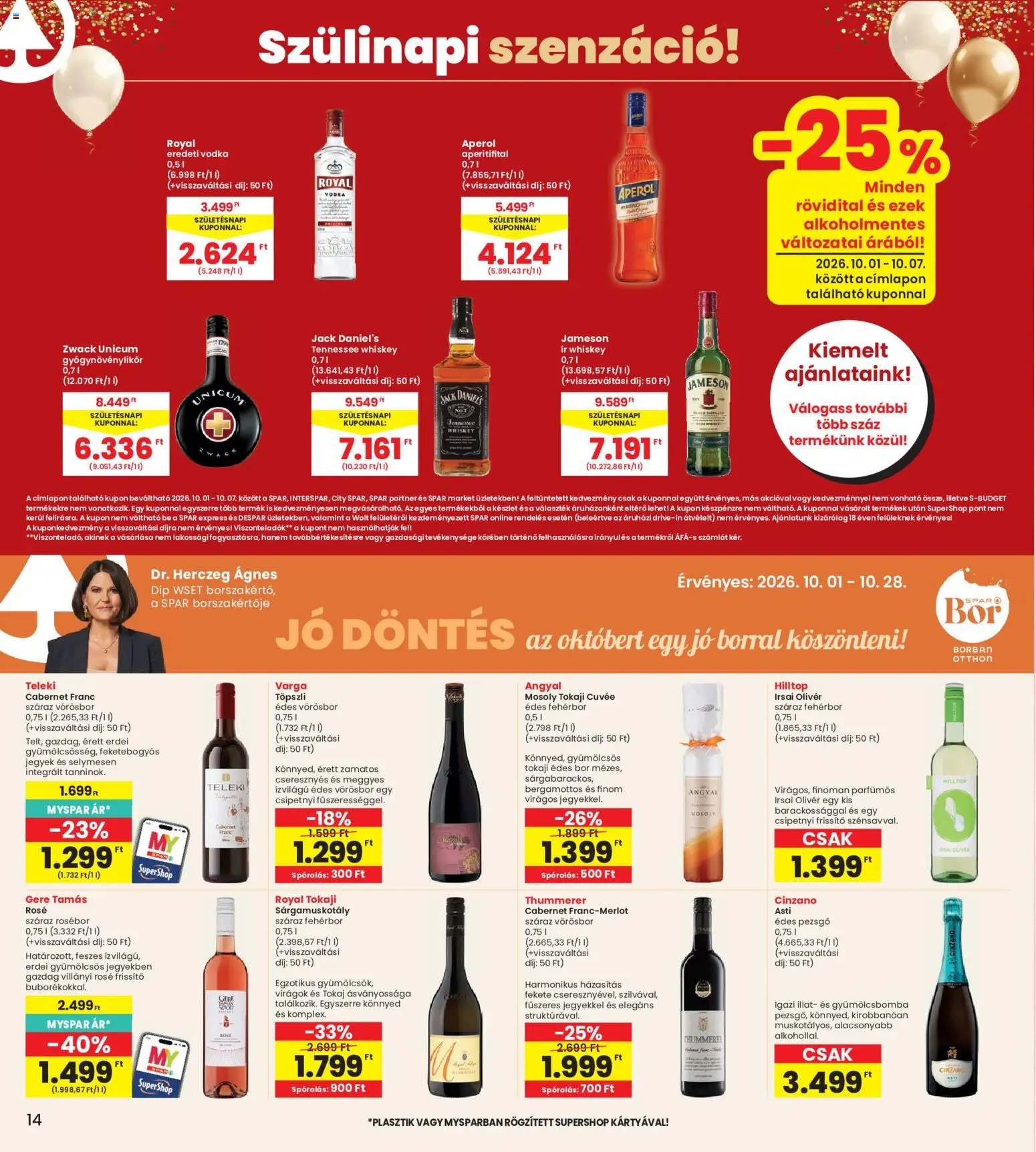 Interspar újság 2026.10.01. Interspar akciós újság