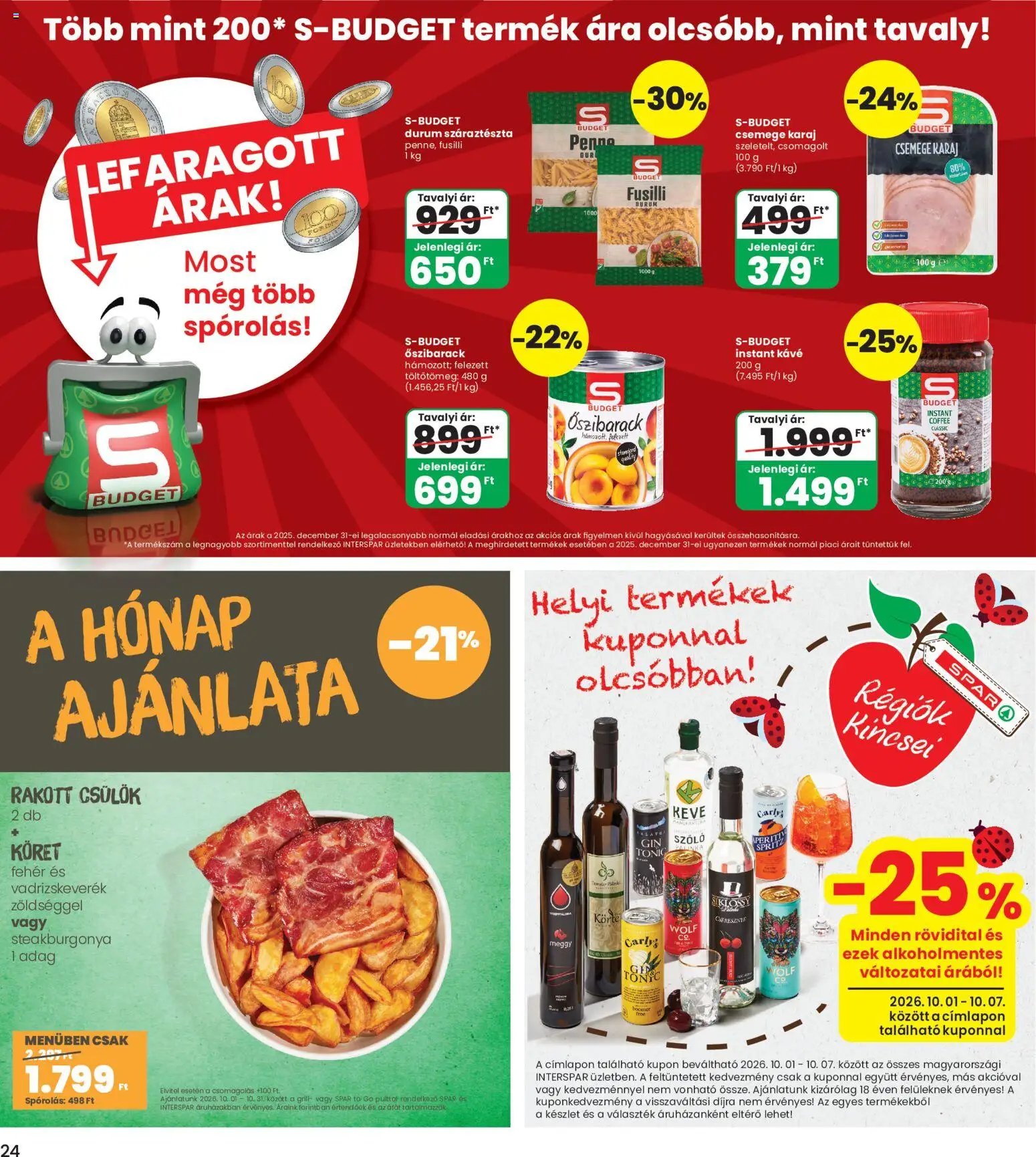 Interspar újság 2026.10.01. Interspar akciós újság