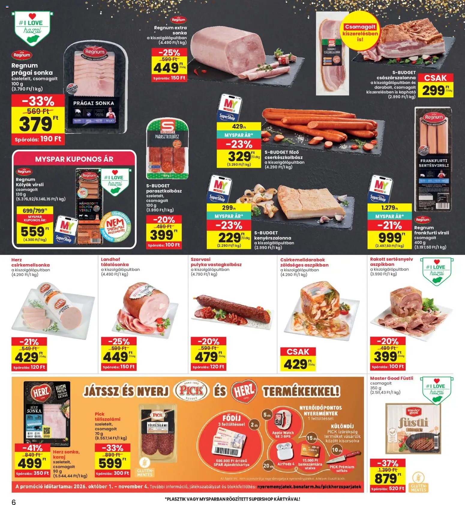 Interspar újság 2026.10.01. Interspar akciós újság