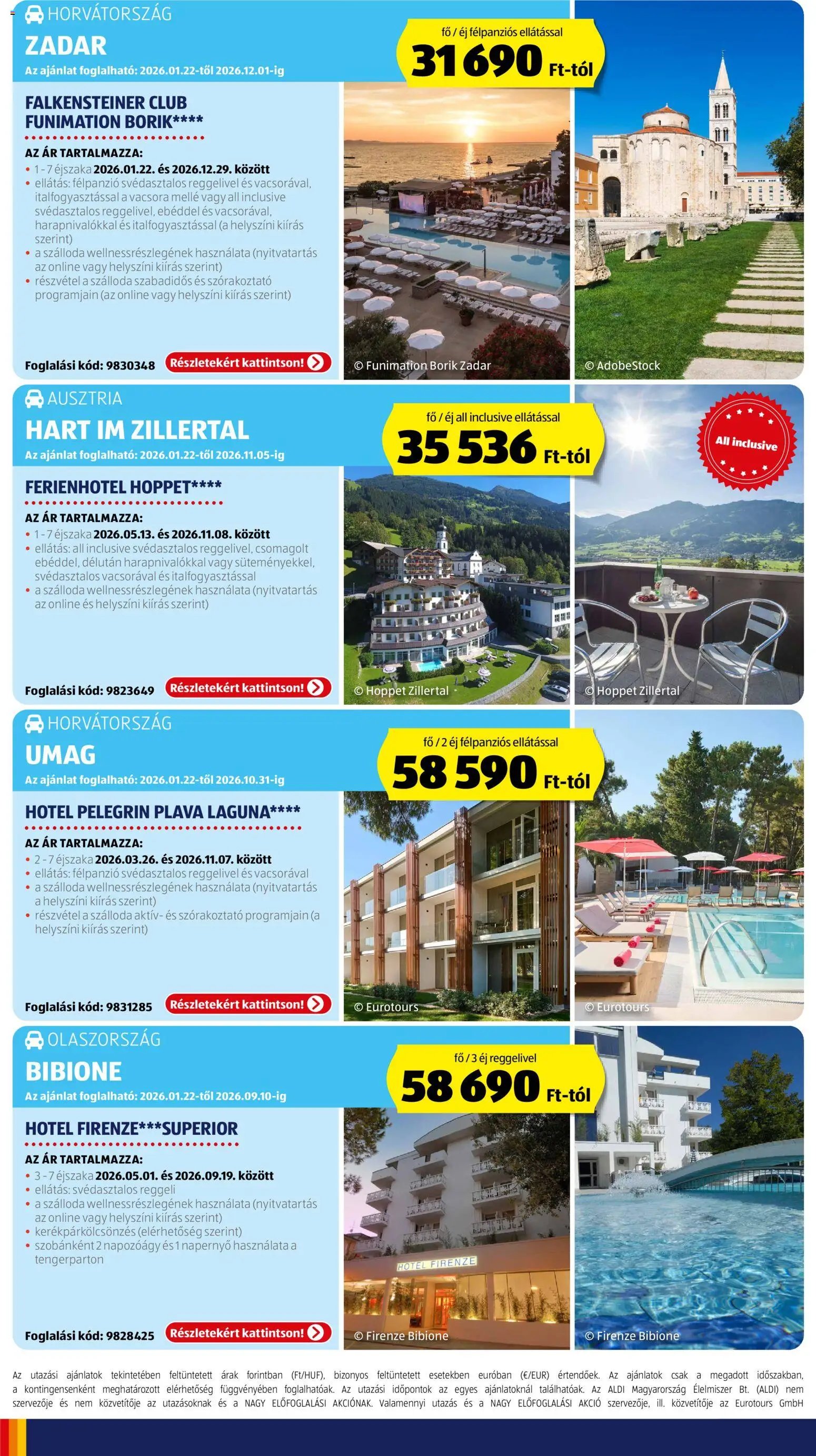 Aldi újság 2026.01.22. Utazás katalógus (2026-01-22 - 2026-01-28)