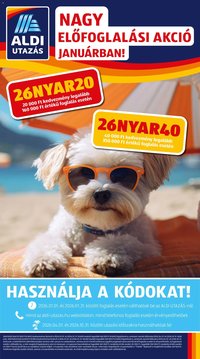 Aldi újság 2026.01.22. Utazás katalógus (2026-01-22 - 2026-01-28)