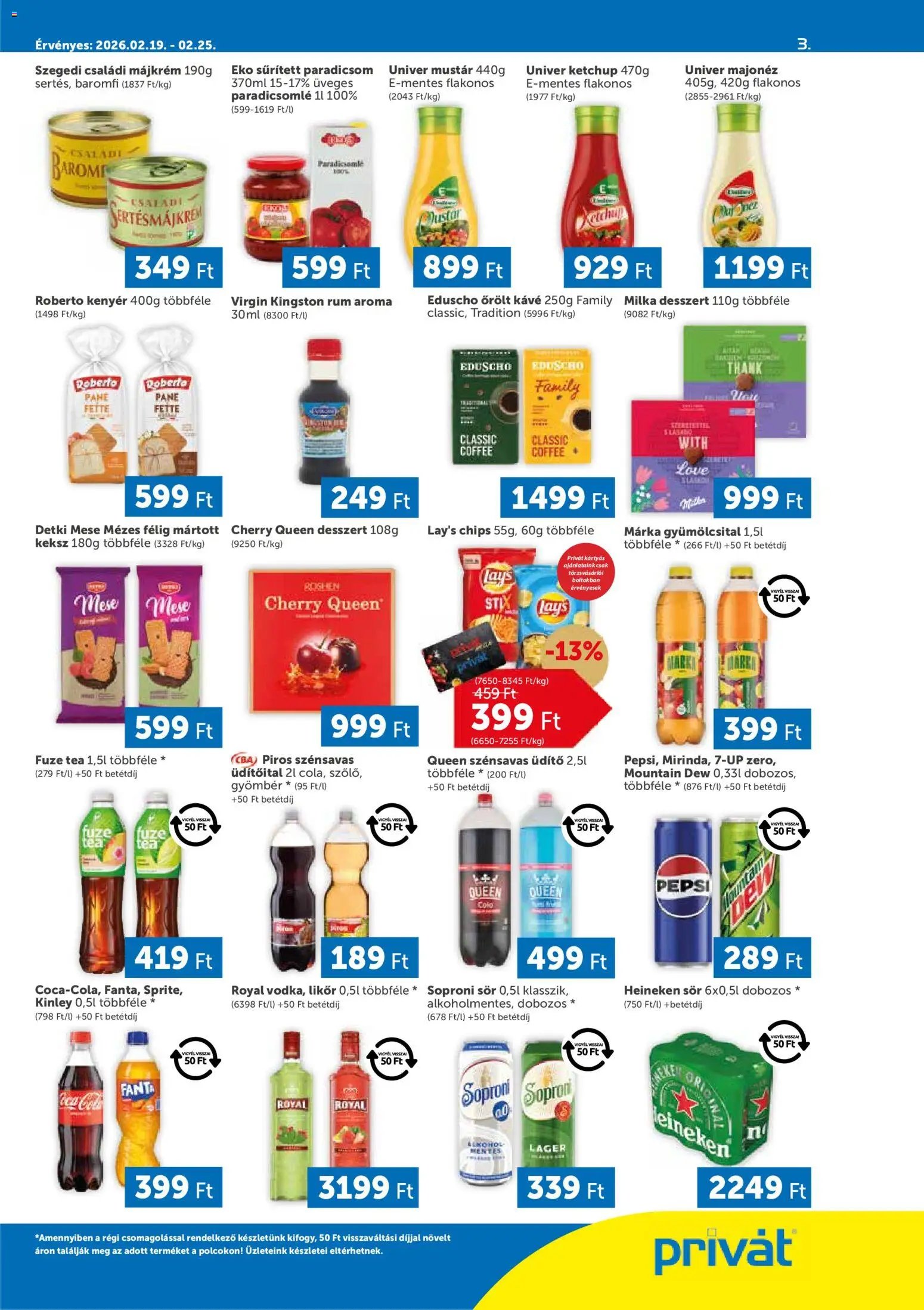 PRIVÁT újság 2026.02.19. Akciós újság PRIVÁT (2026-02-19 - 2026-02-25)