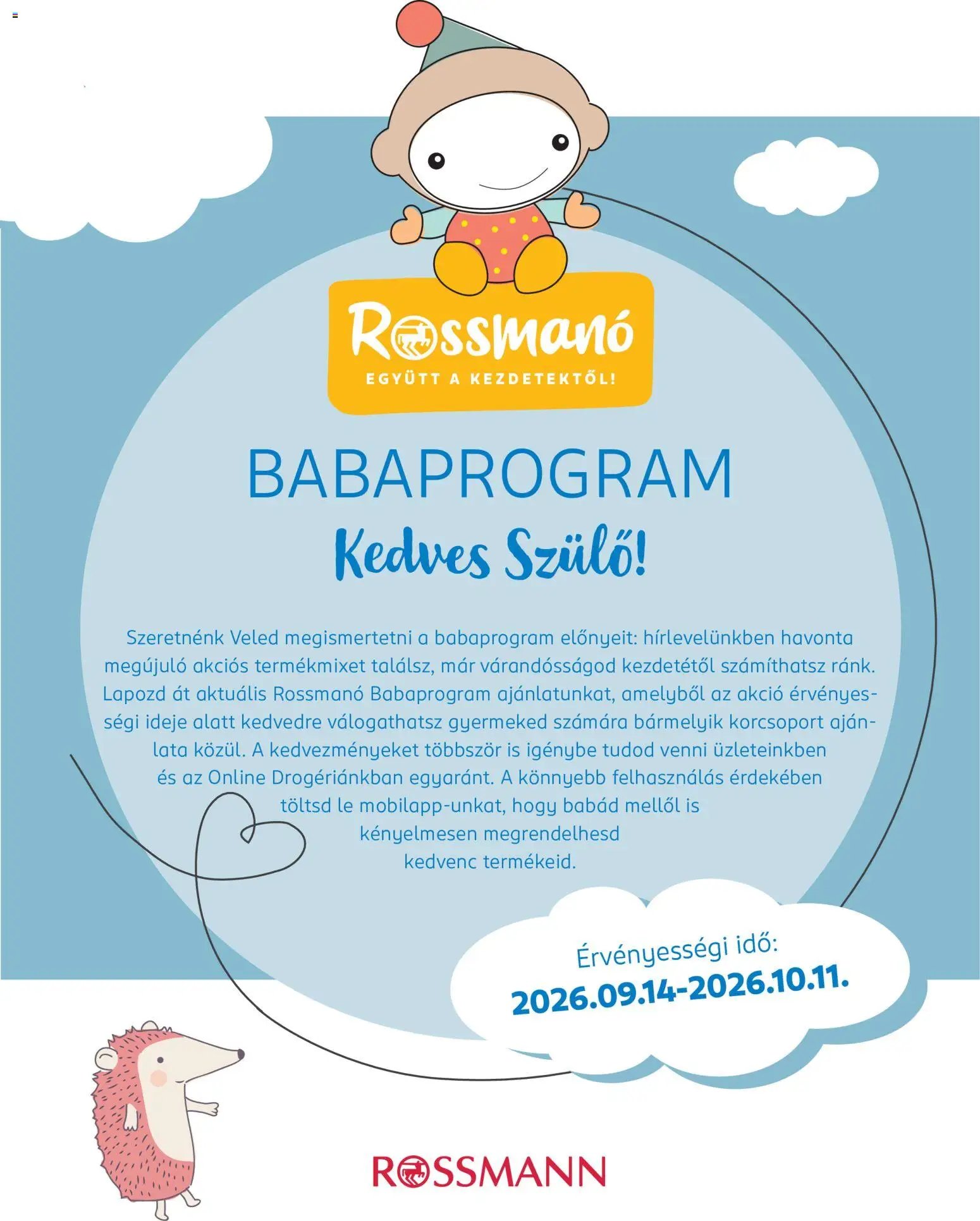 Rossmann újság 2026.09.14. Rossmann Babaprogram