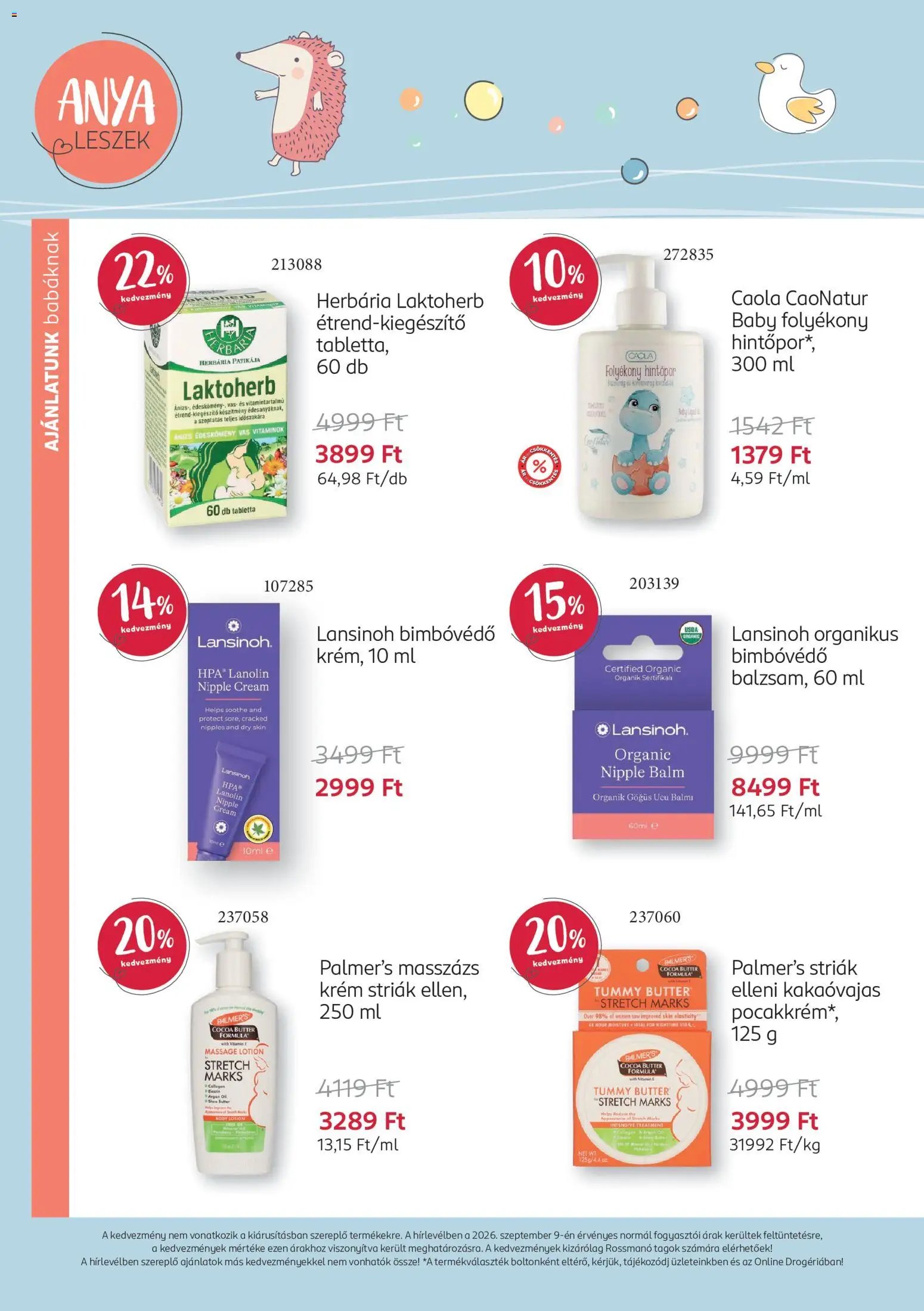 Rossmann újság 2026.09.14. Rossmann Babaprogram