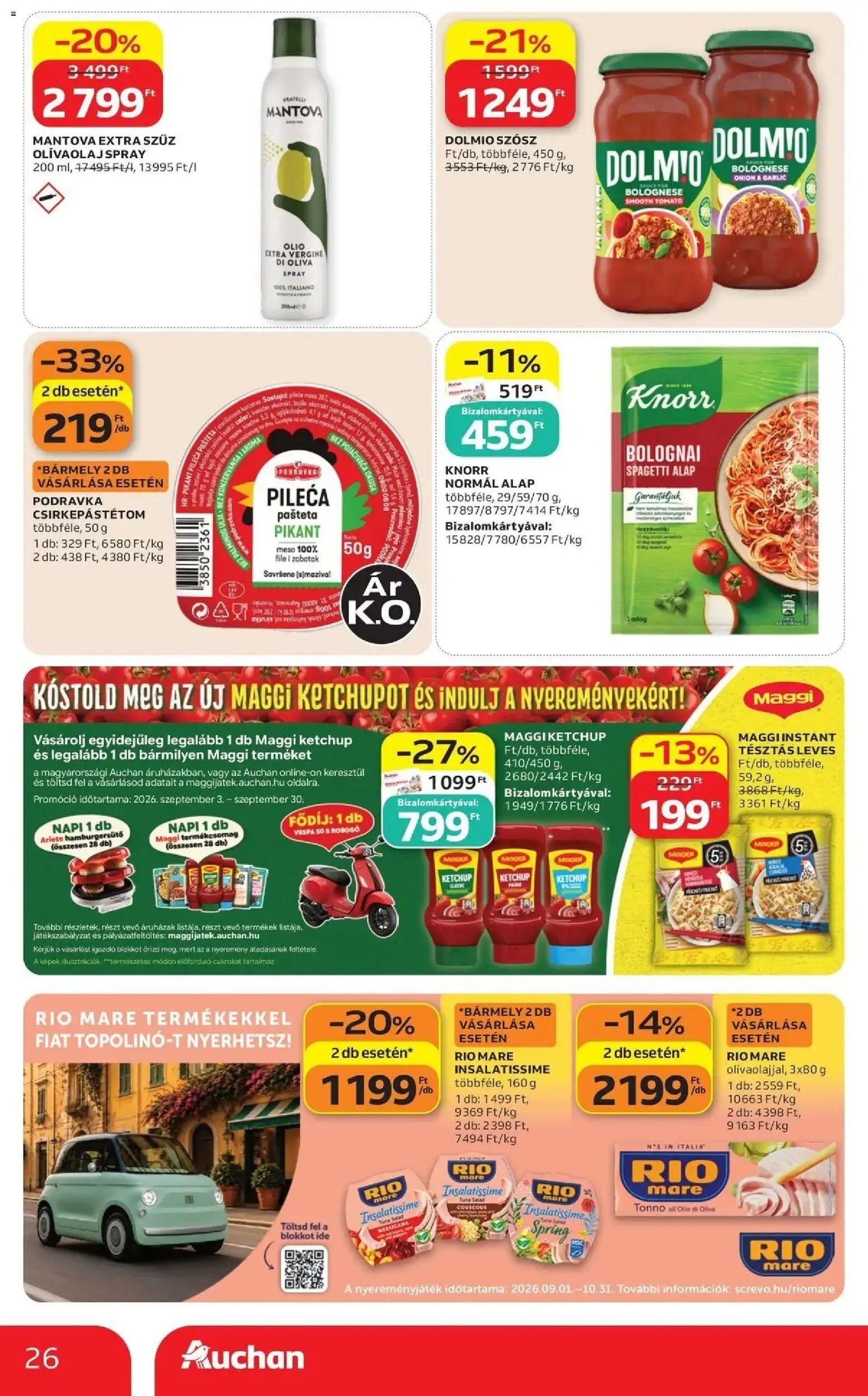 Auchan újság 2026.09.03. Auchan akciós újság Szolnok