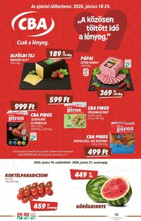 CBA újság 2026.06.18. CBA akciós újság