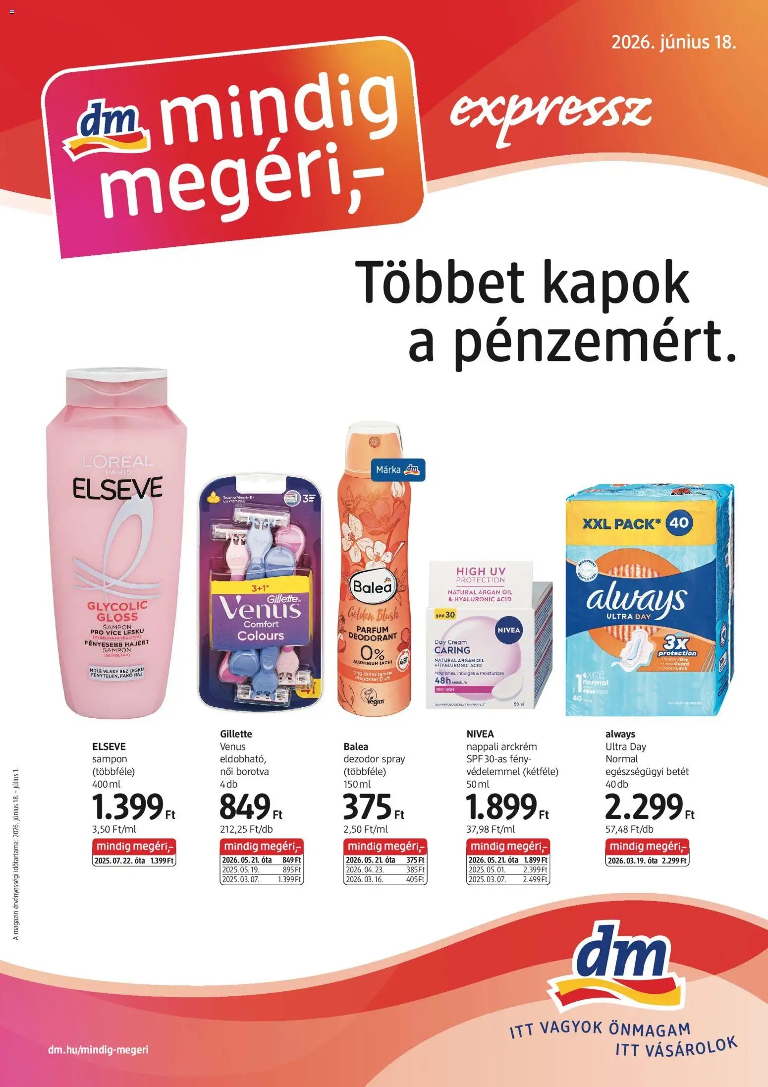 DM Drogerie Markt újság 2026.06.18. DM Drogerie Markt akciós újság