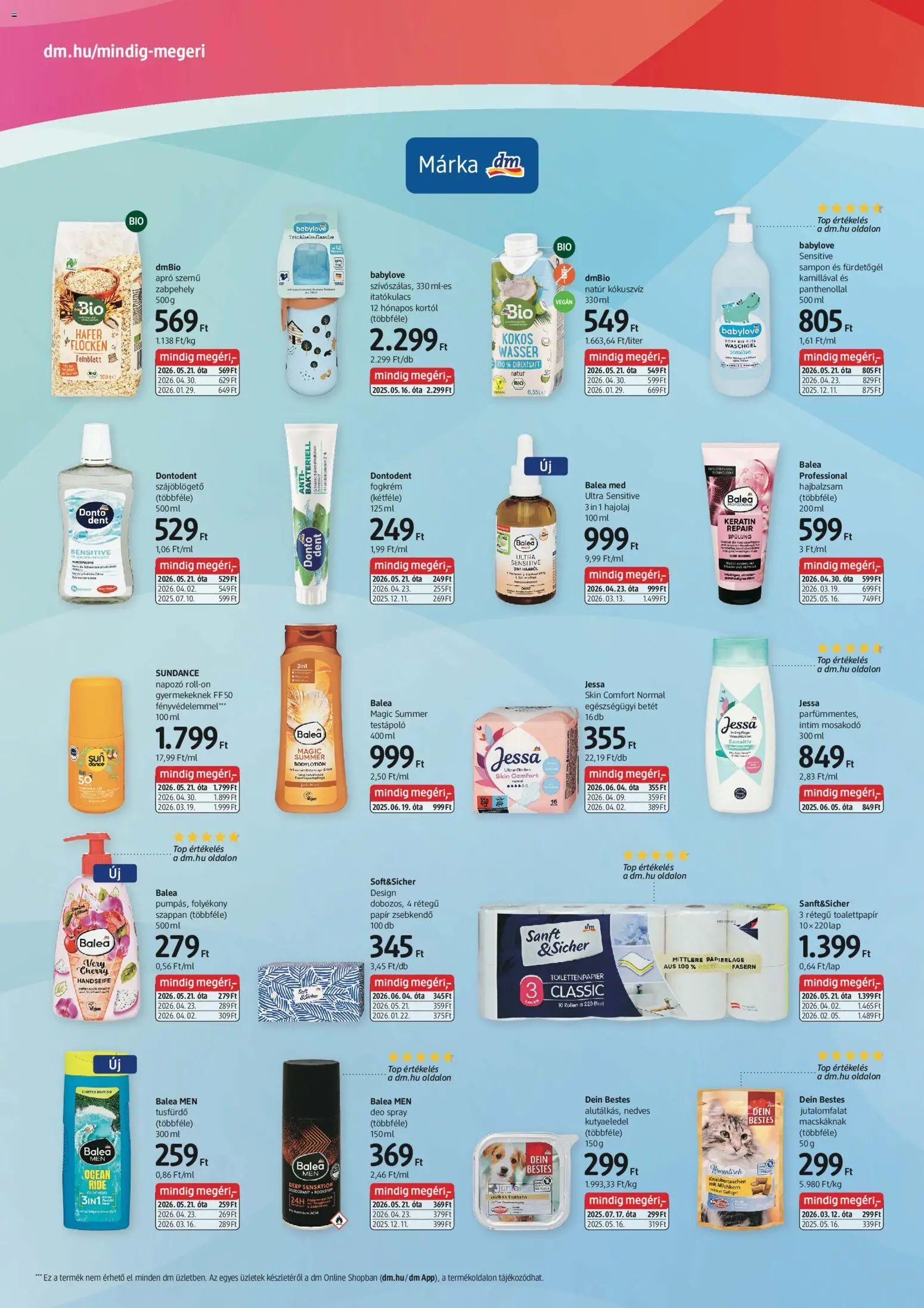 DM Drogerie Markt újság 2026.06.18. DM Drogerie Markt akciós újság