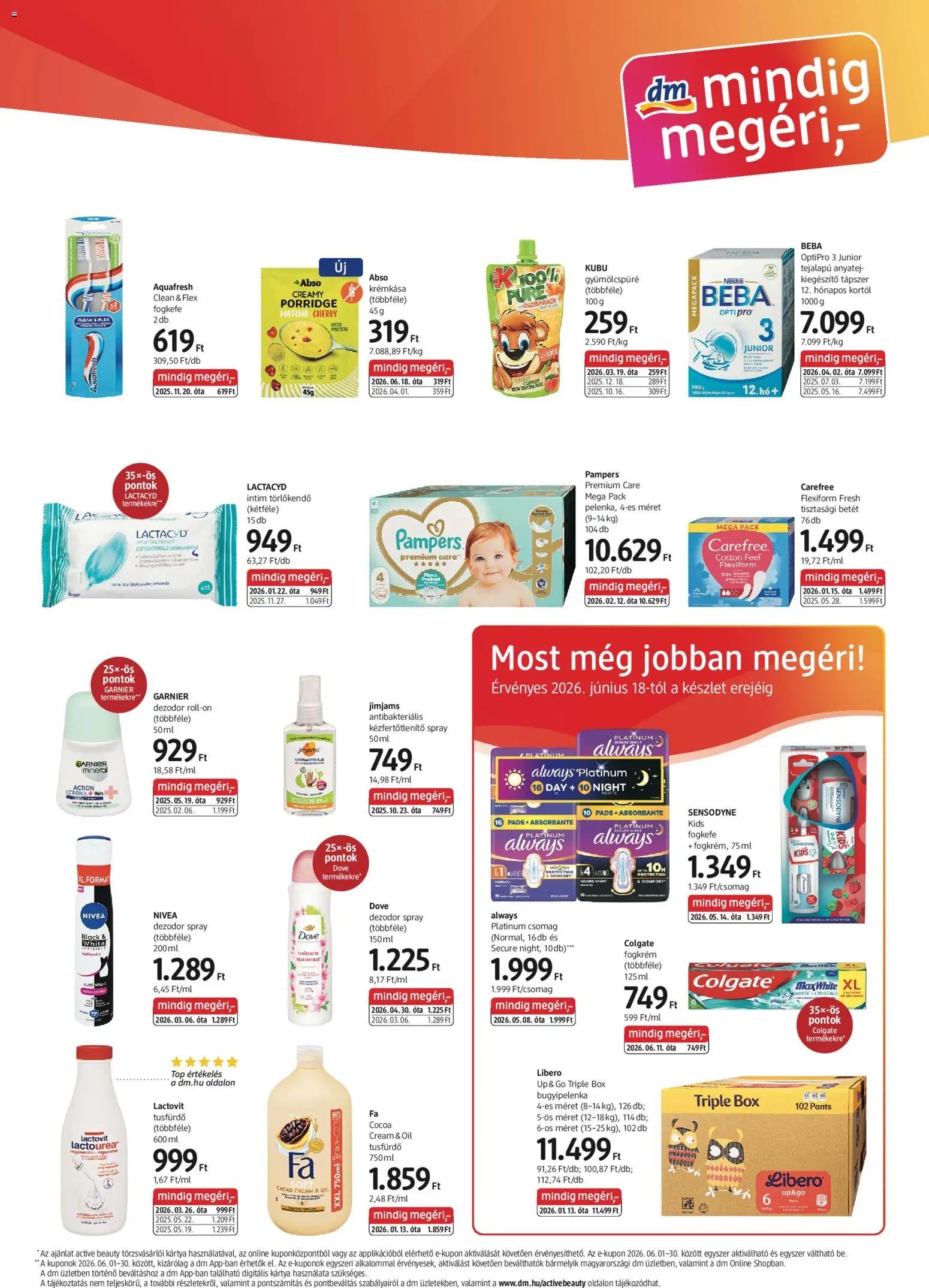DM Drogerie Markt újság 2026.06.18. DM Drogerie Markt akciós újság