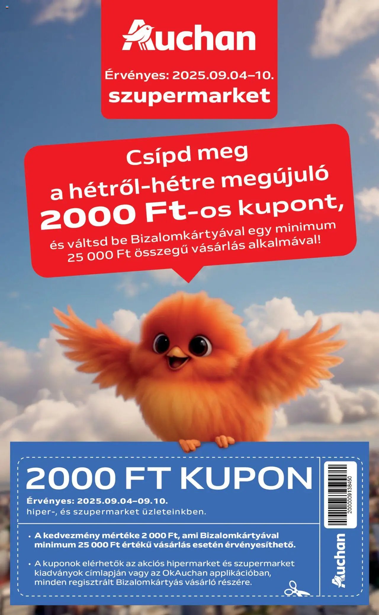 Auchan újság 2025.09.04. Szupermarket akciós újság (2025-09-04 - 2025-09-10)