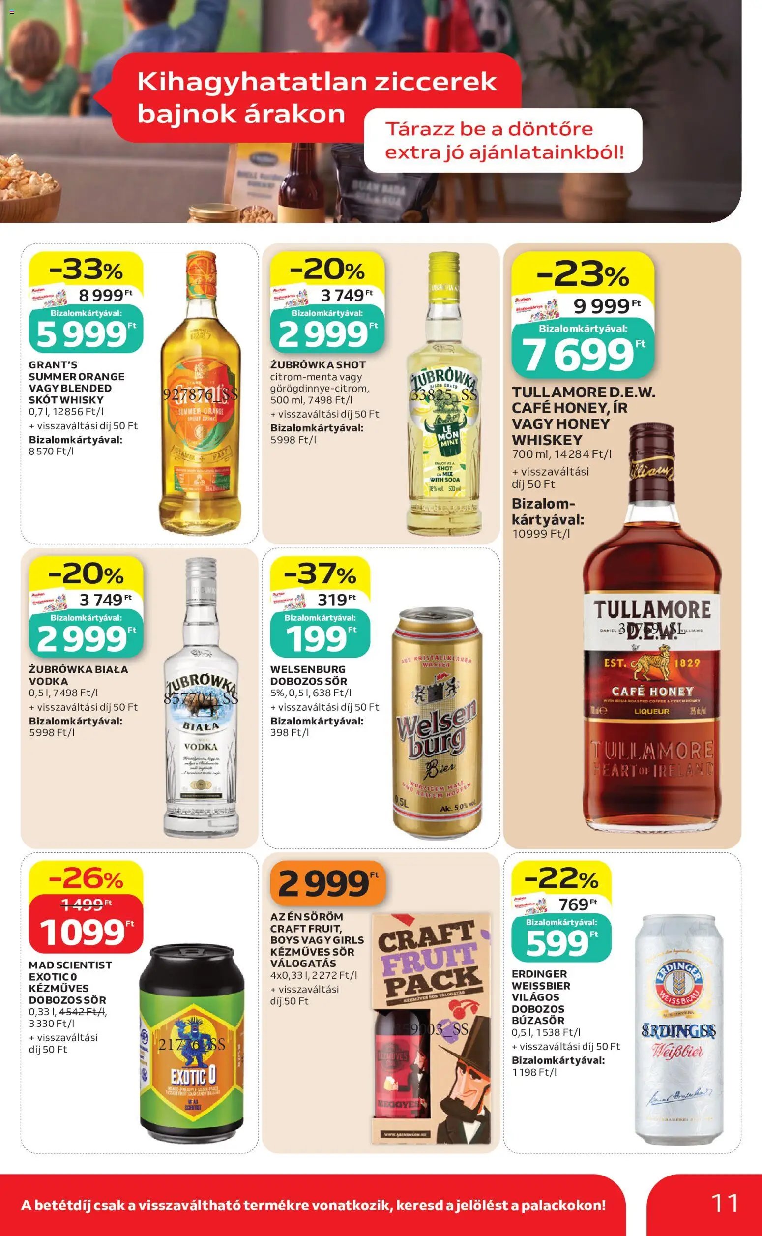 Auchan újság 2026.07.09. Auchan Kihagyhatatlan ziccerek bajnok árakon