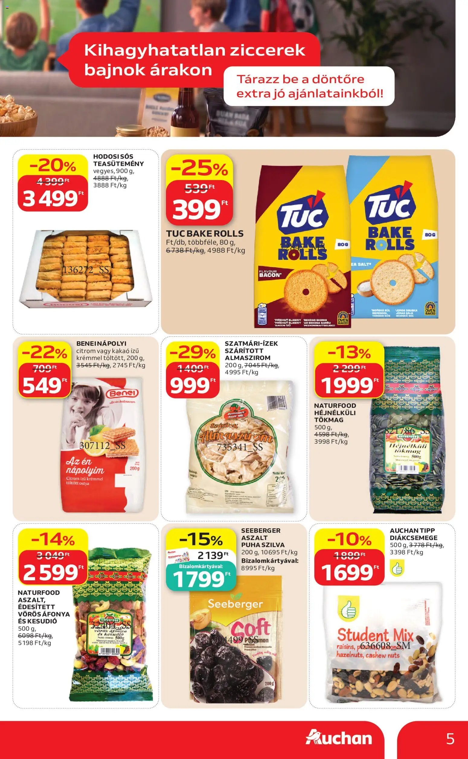Auchan újság 2026.07.09. Auchan Kihagyhatatlan ziccerek bajnok árakon