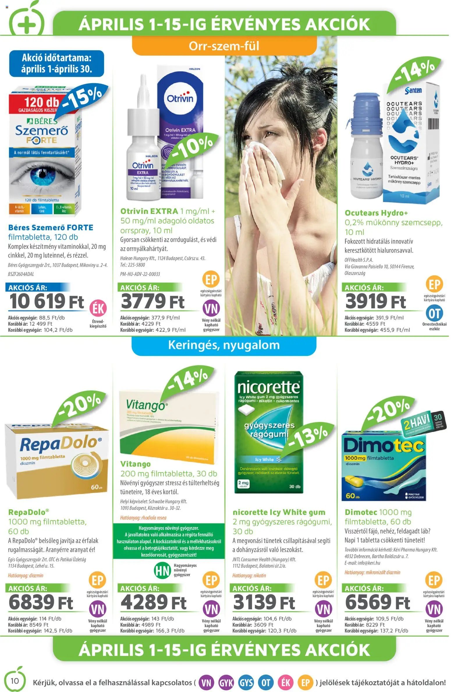 Alma Gyógyszertárak újság 2026.04.01. Alma Gyógyszertárak akciós újság (2026-04-01 - 2026-04-30)