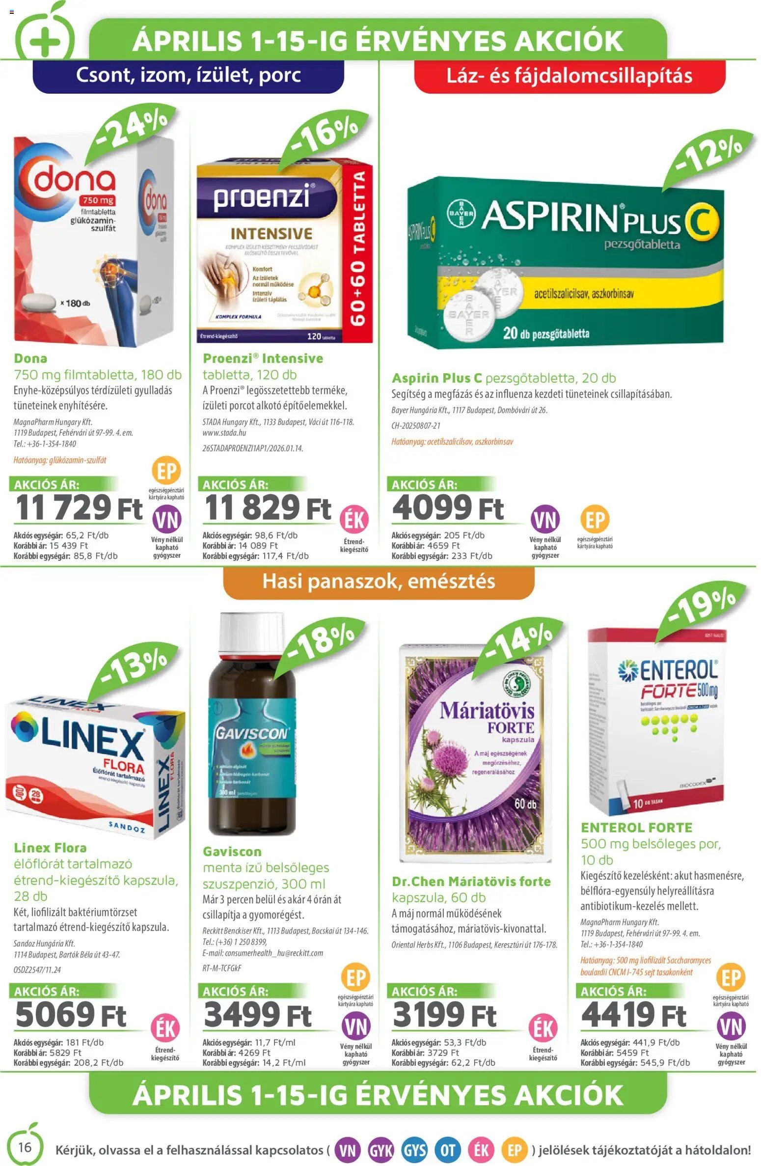 Alma Gyógyszertárak újság 2026.04.01. Alma Gyógyszertárak akciós újság (2026-04-01 - 2026-04-30)