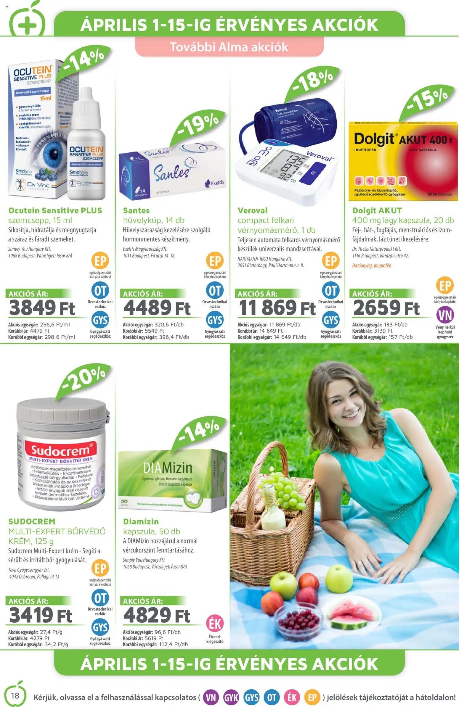Alma Gyógyszertárak újság 2026.04.01. Alma Gyógyszertárak akciós újság (2026-04-01 - 2026-04-30)