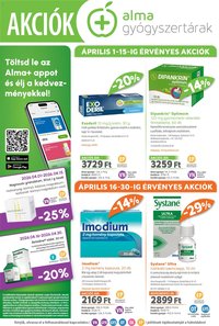 Alma Gyógyszertárak újság 2026.04.01. Alma Gyógyszertárak akciós újság (2026-04-01 - 2026-04-30)