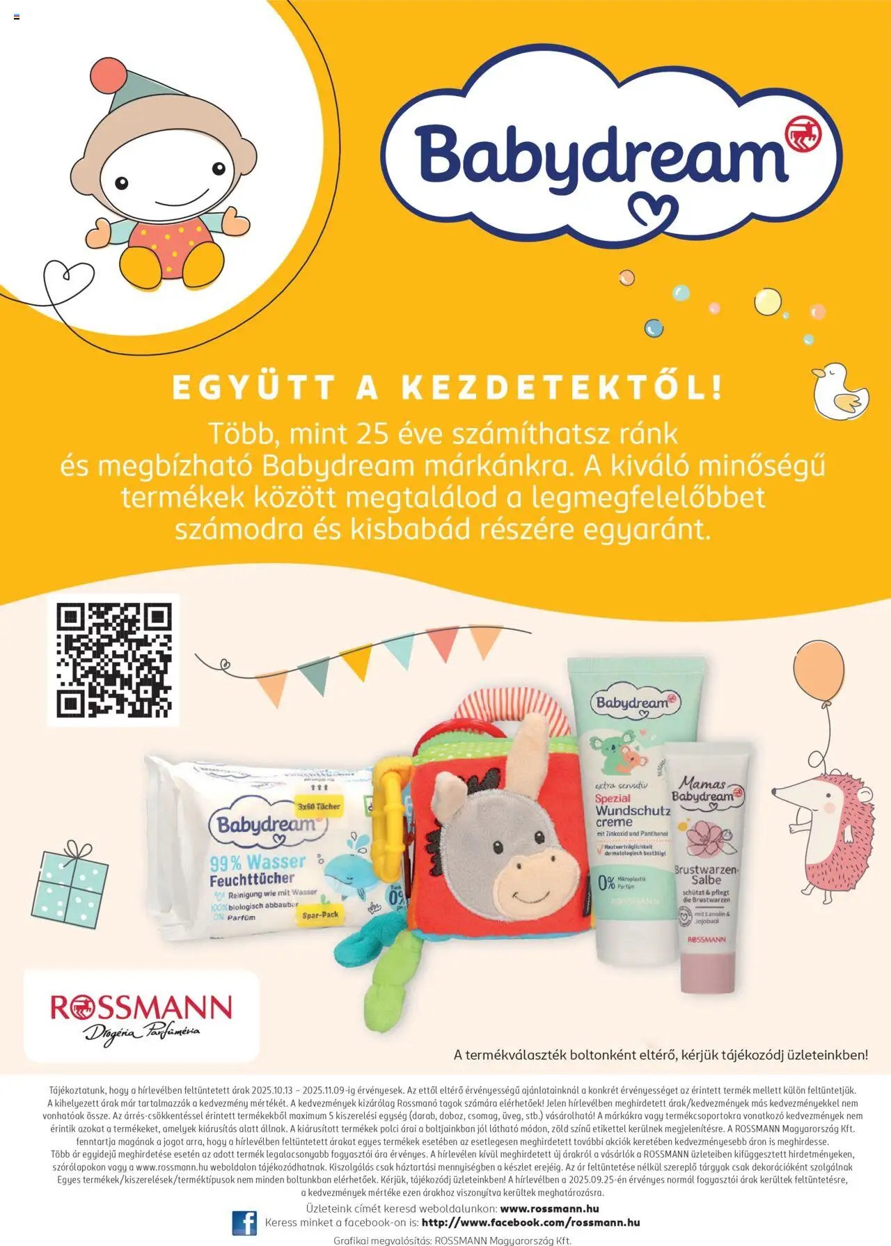 Rossmann újság 2025.10.13. Babaprogram (2025-10-13 - 2025-11-09)