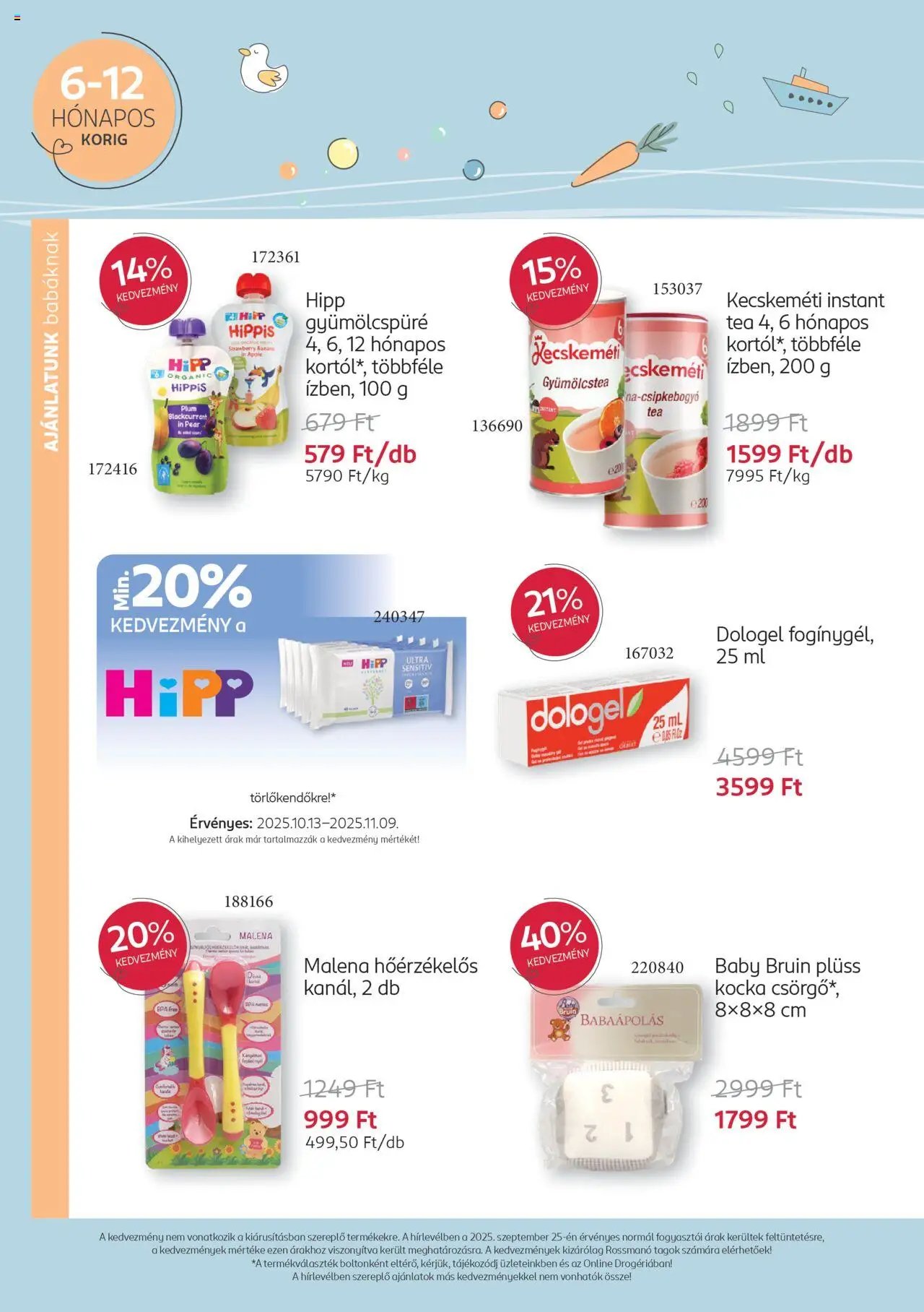 Rossmann újság 2025.10.13. Babaprogram (2025-10-13 - 2025-11-09)