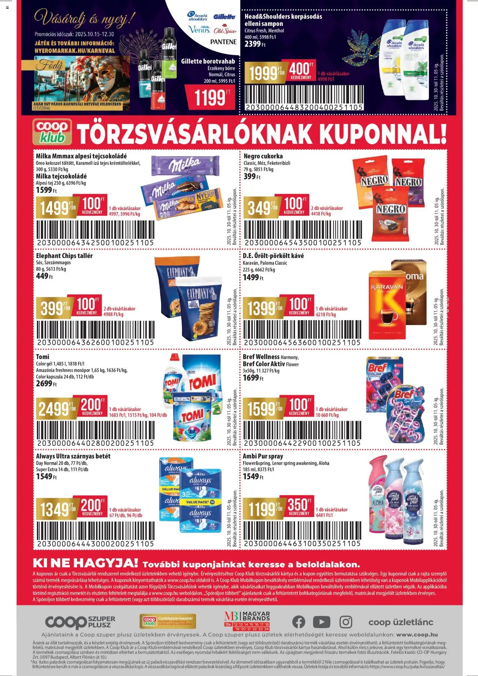 COOP újság 2025.10.30. Észak Kelet Pro-Coop Zrt - Szuper Plusz (2025-10-30 - 2025-11-05)
