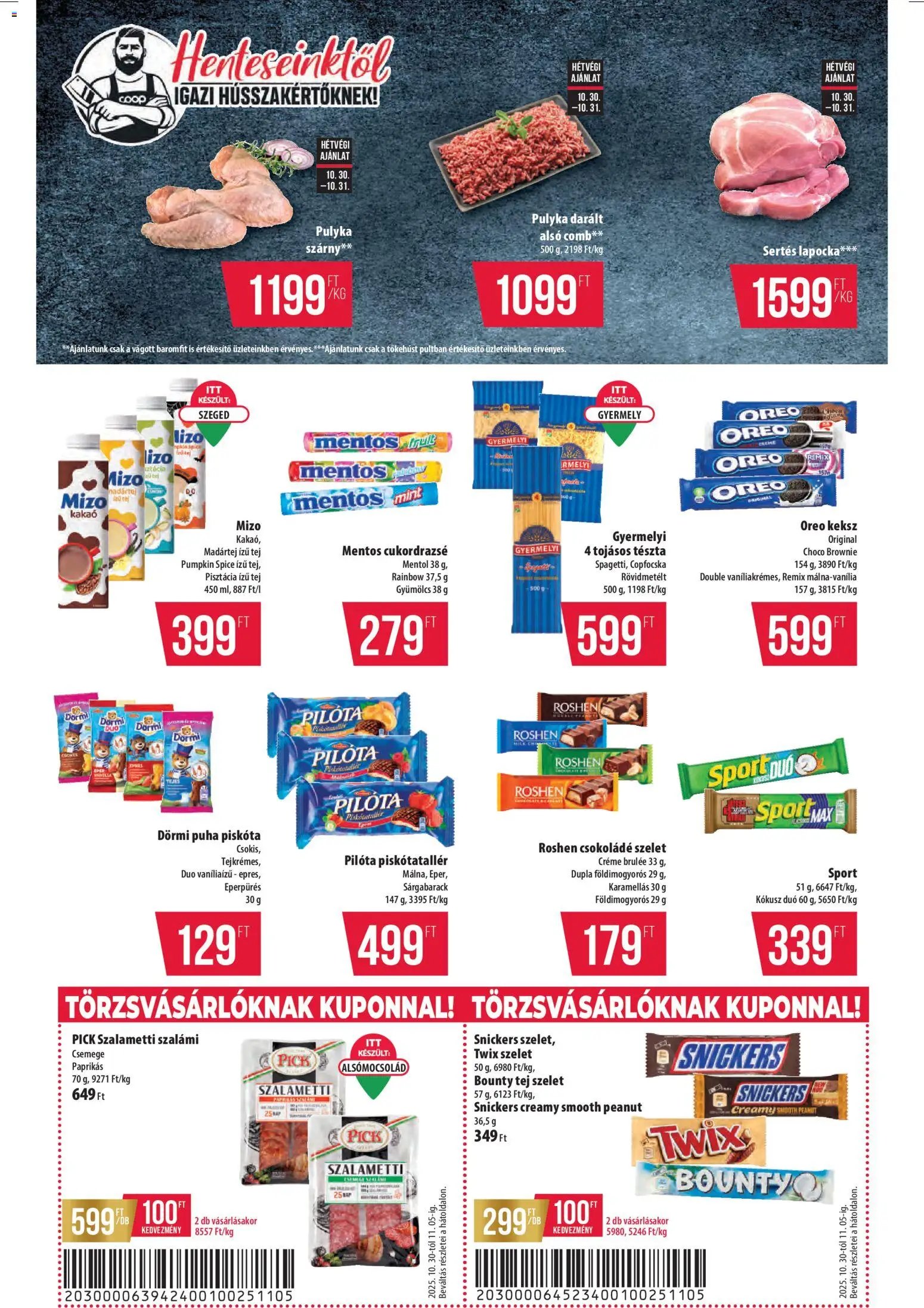 COOP újság 2025.10.30. Észak Kelet Pro-Coop Zrt - Szuper Plusz (2025-10-30 - 2025-11-05)