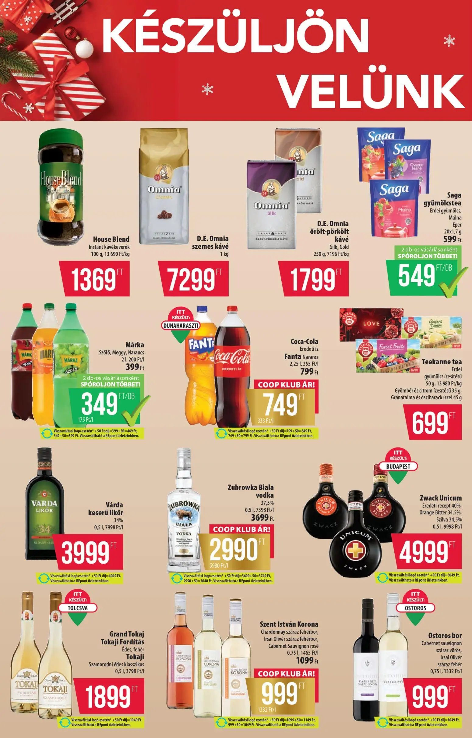 COOP újság 2025.11.06. Tisza - Szuper Plusz (2025-11-06 - 2025-11-12)