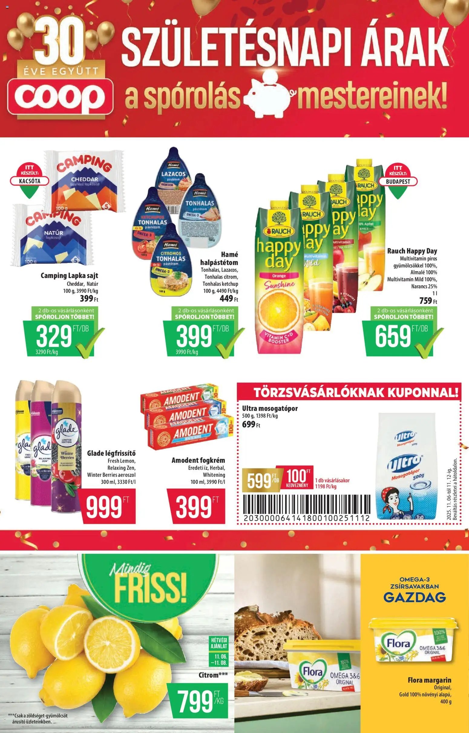 COOP újság 2025.11.06. Tisza - Szuper Plusz (2025-11-06 - 2025-11-12)