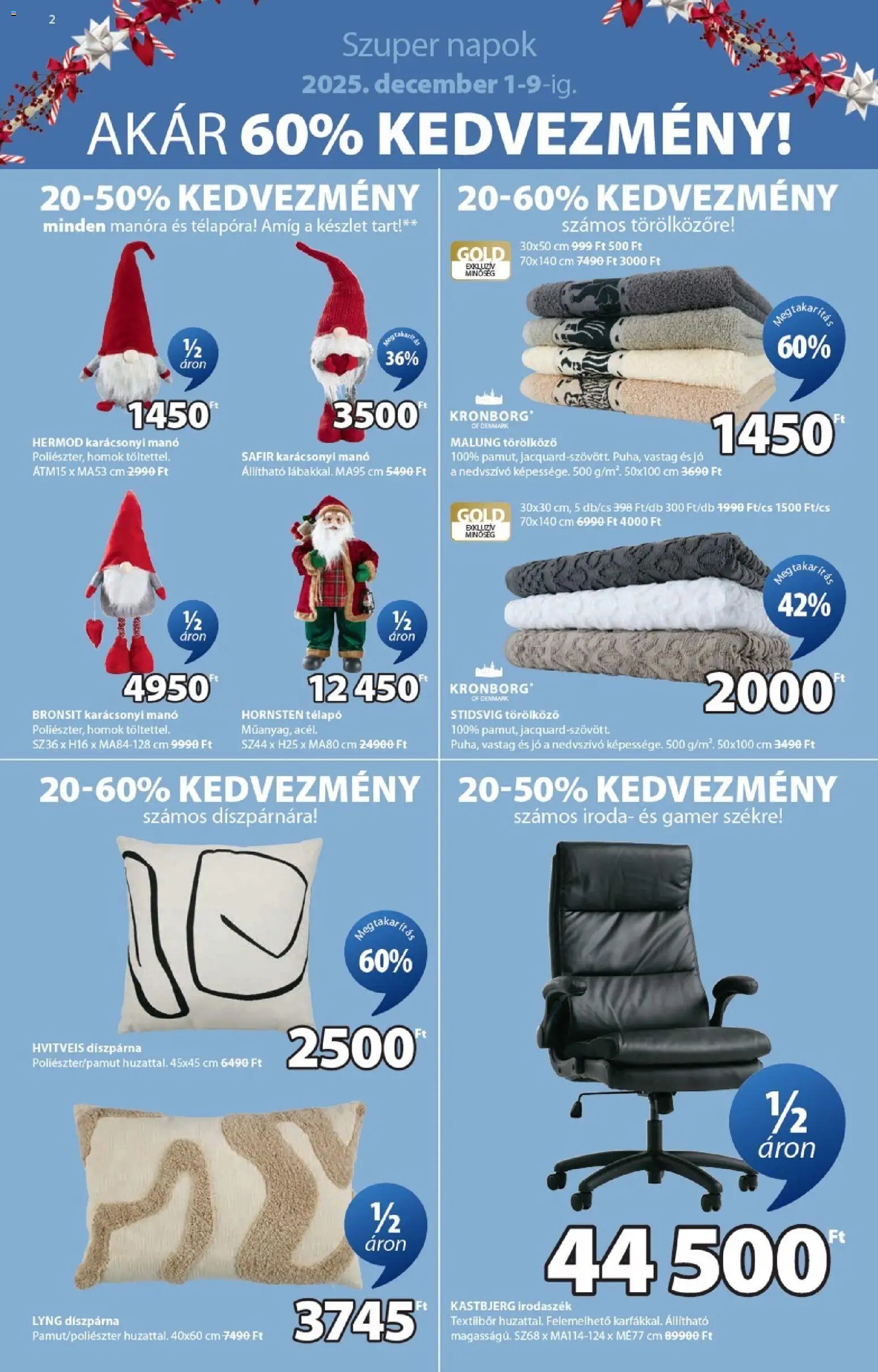 JYSK újság 2025.12.01. Akciós újság JYSK (2025-12-01 - 2025-12-09)