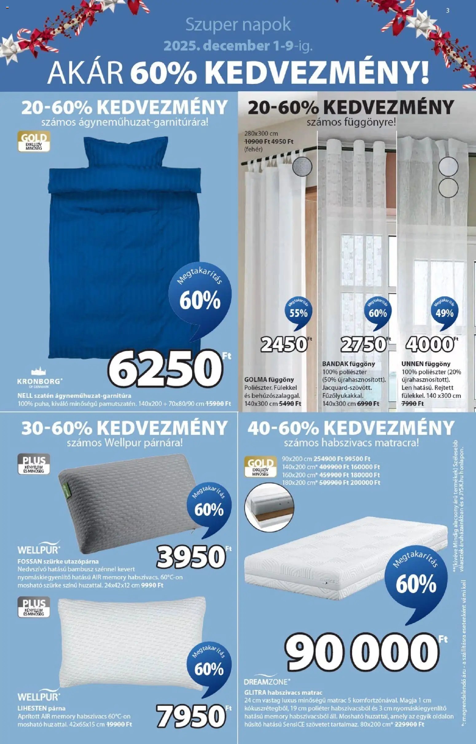 JYSK újság 2025.12.01. Akciós újság JYSK (2025-12-01 - 2025-12-09)