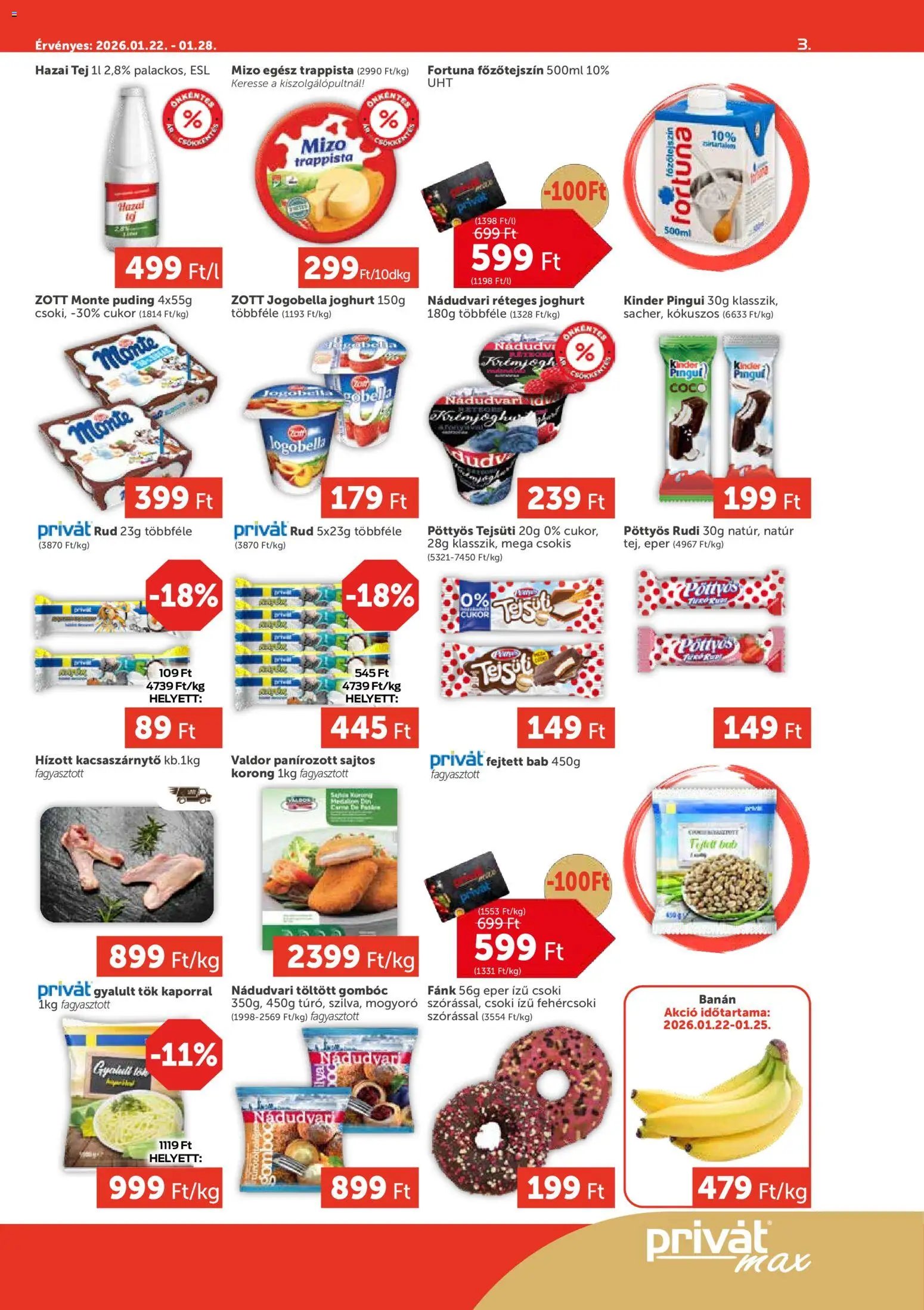 PRIVÁT újság 2026.01.22. Aktuális szórólap MAX (2026-01-22 - 2026-01-28)