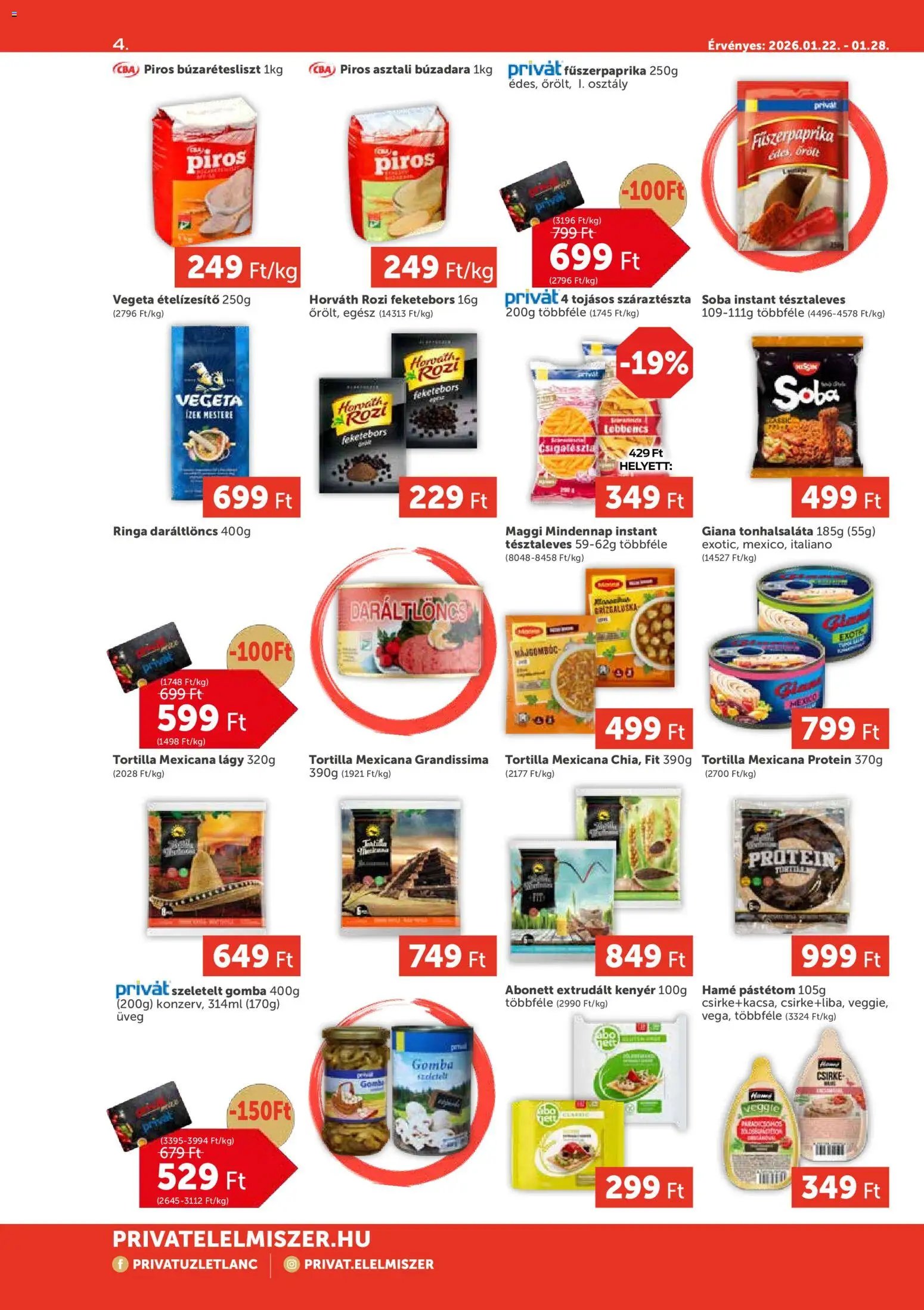 PRIVÁT újság 2026.01.22. Aktuális szórólap MAX (2026-01-22 - 2026-01-28)