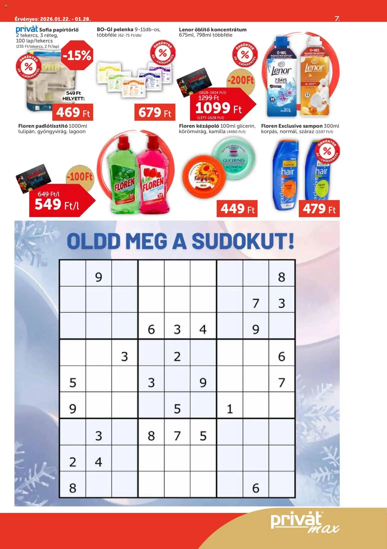 PRIVÁT újság 2026.01.22. Aktuális szórólap MAX (2026-01-22 - 2026-01-28)