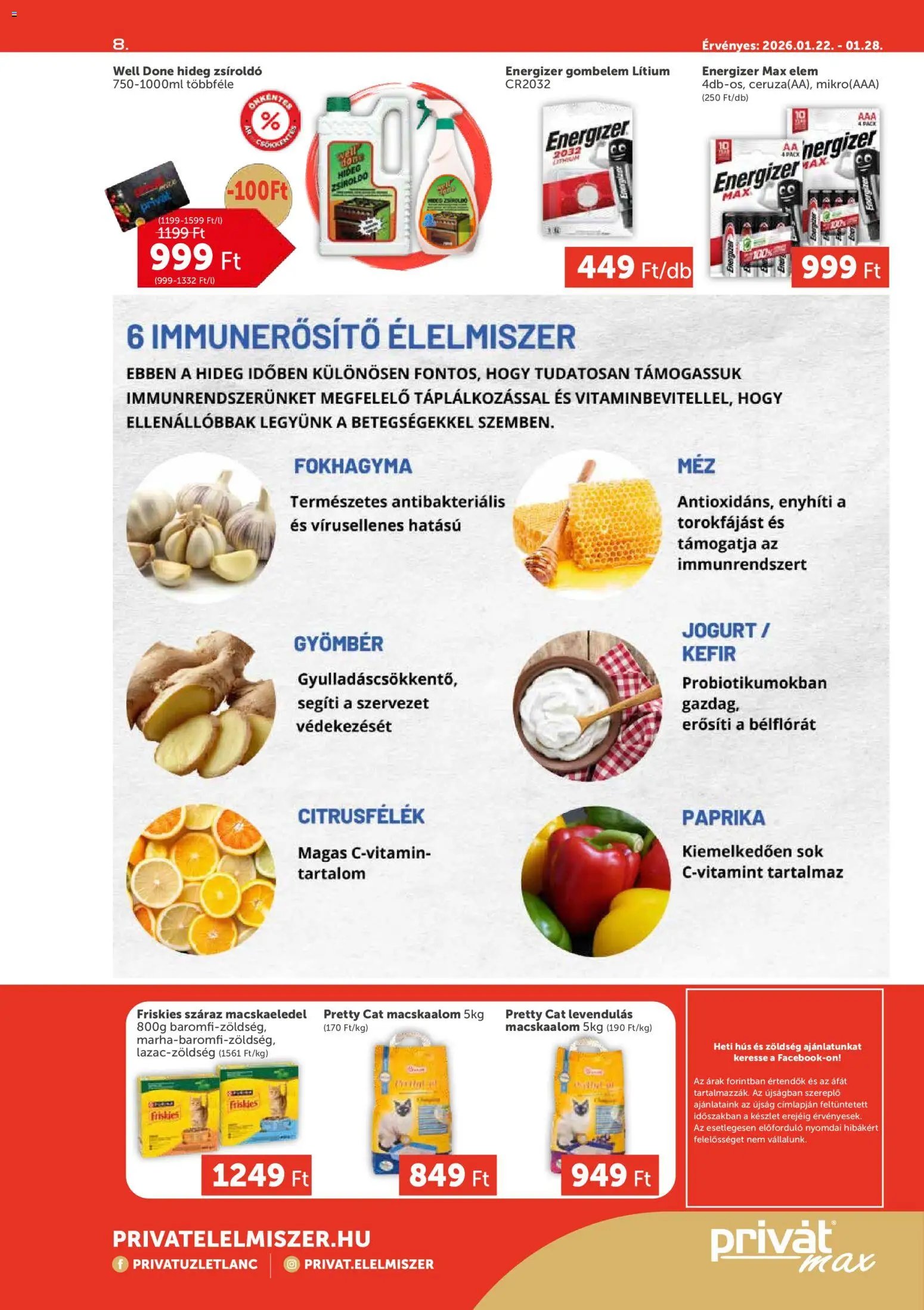PRIVÁT újság 2026.01.22. Aktuális szórólap MAX (2026-01-22 - 2026-01-28)