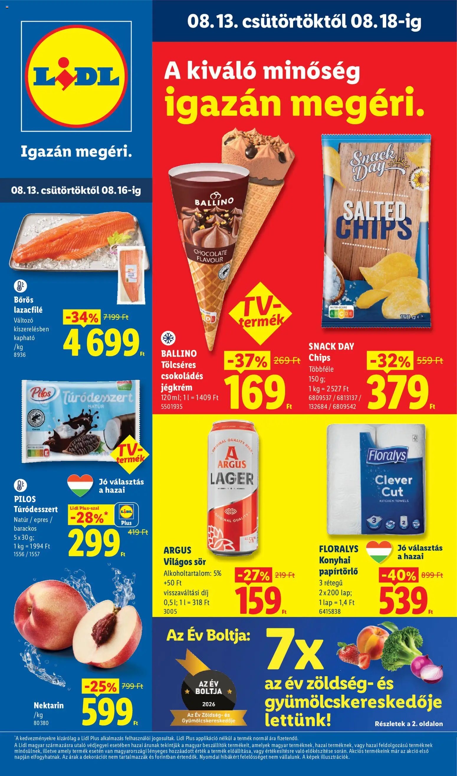 Lidl újság 2026.08.13. Lidl akciós újság