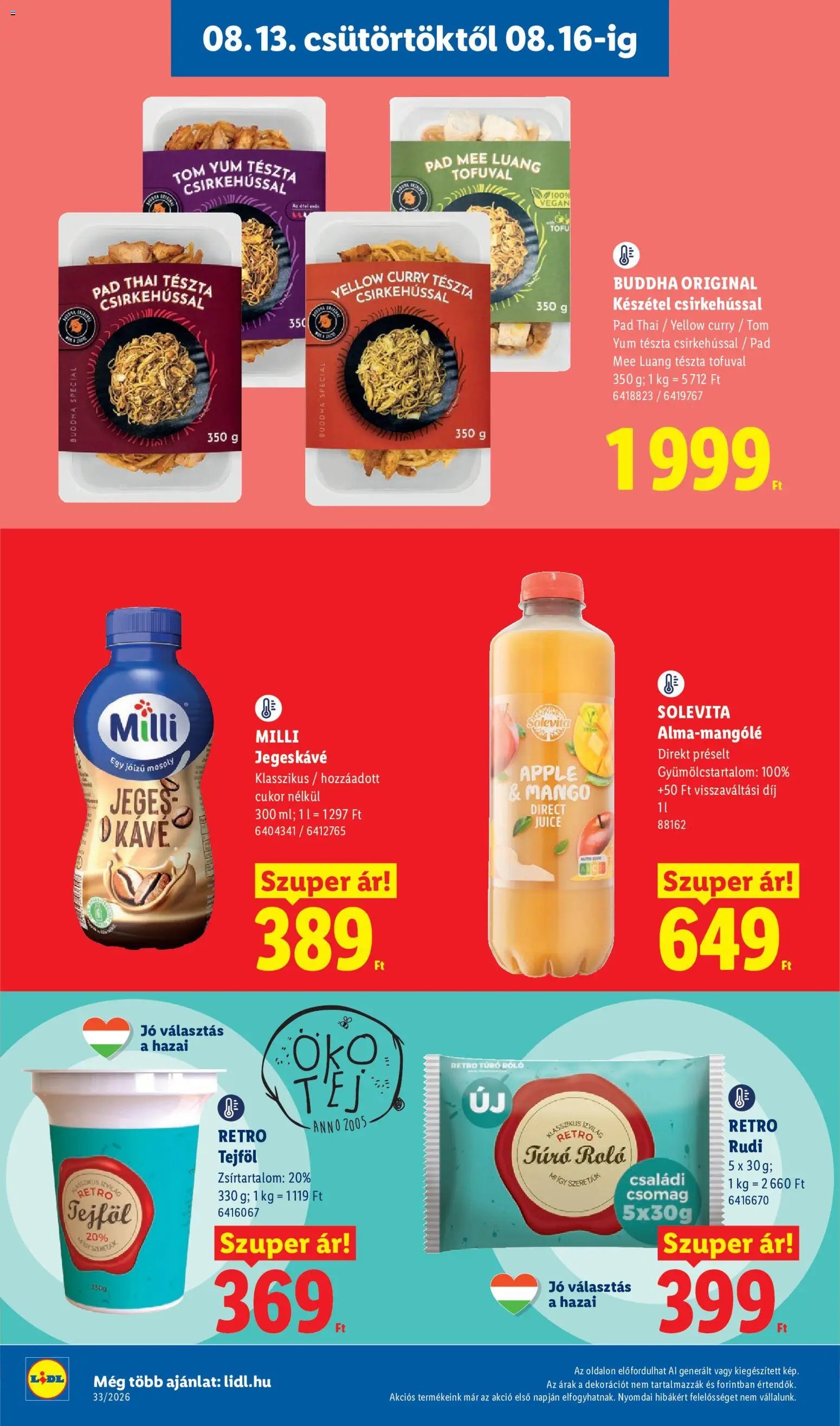 Lidl újság 2026.08.13. Lidl akciós újság