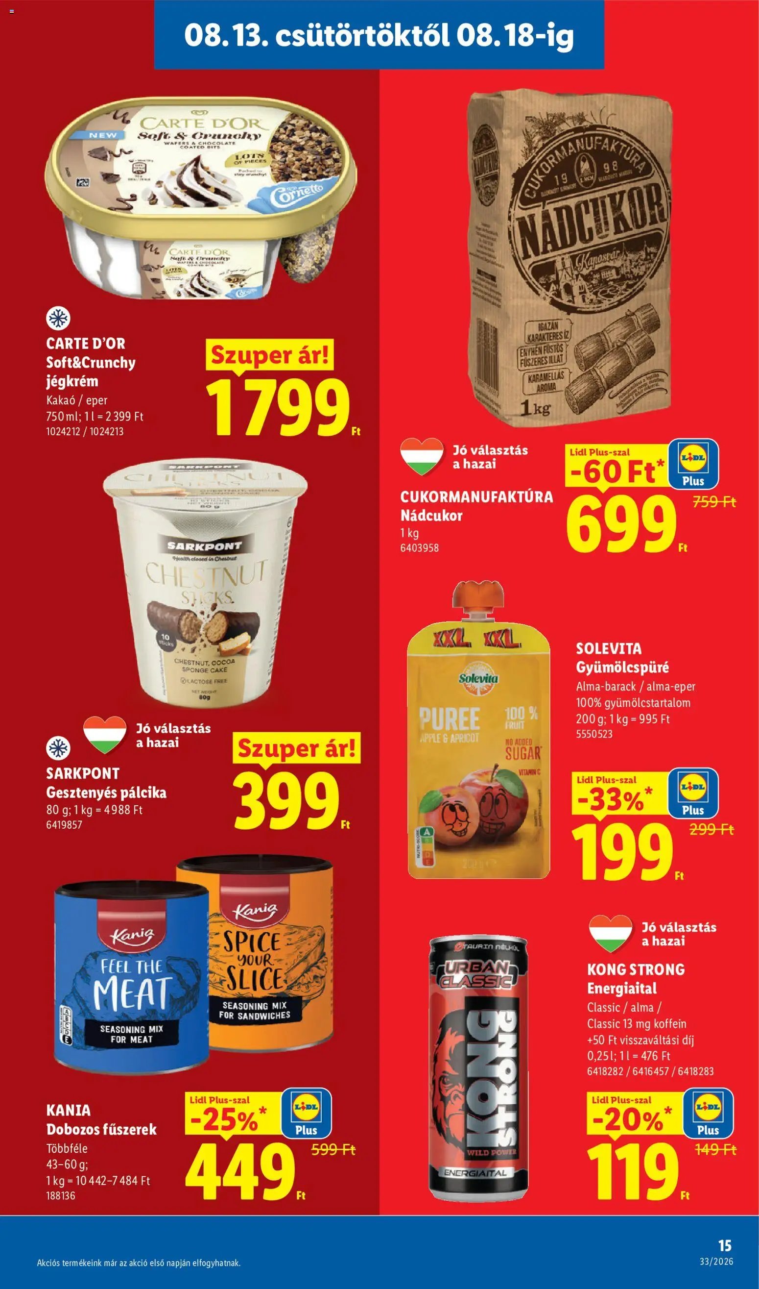 Lidl újság 2026.08.13. Lidl akciós újság