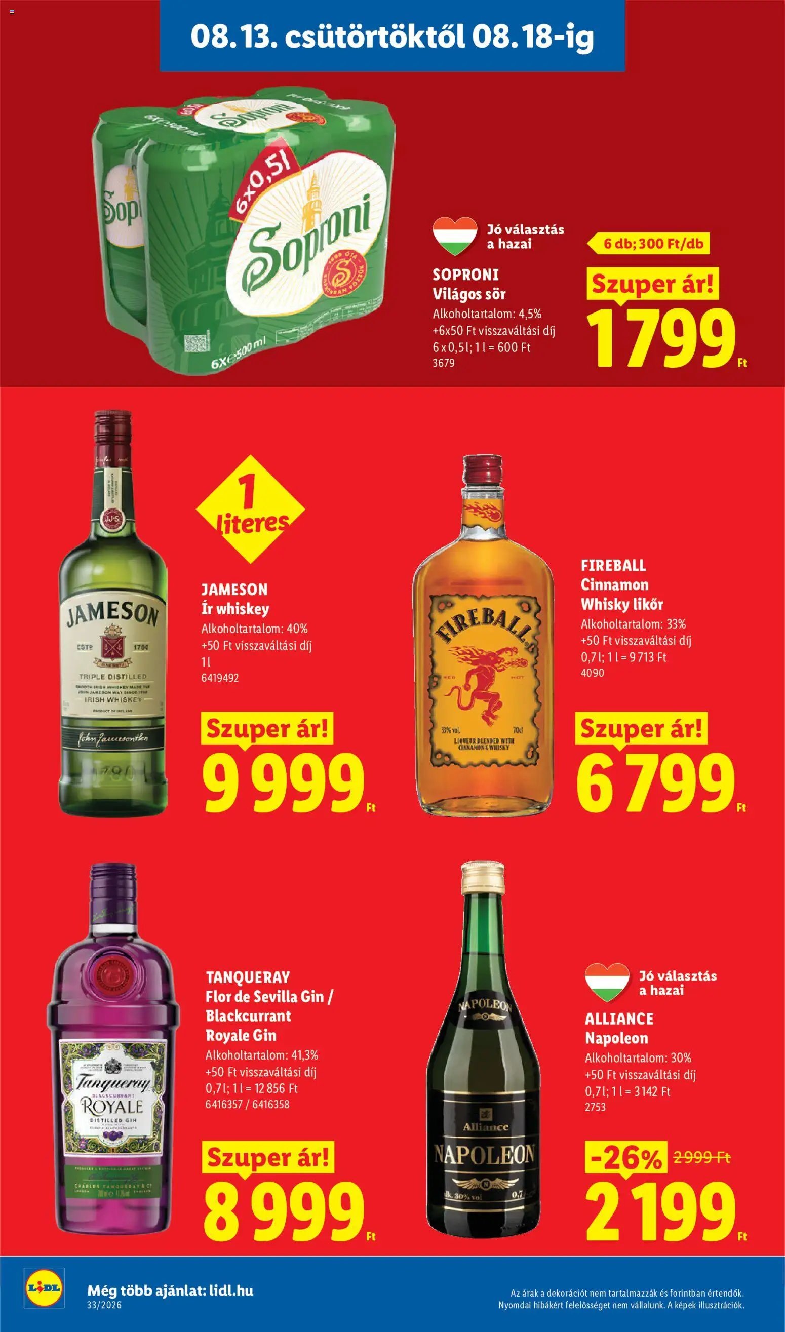 Lidl újság 2026.08.13. Lidl akciós újság
