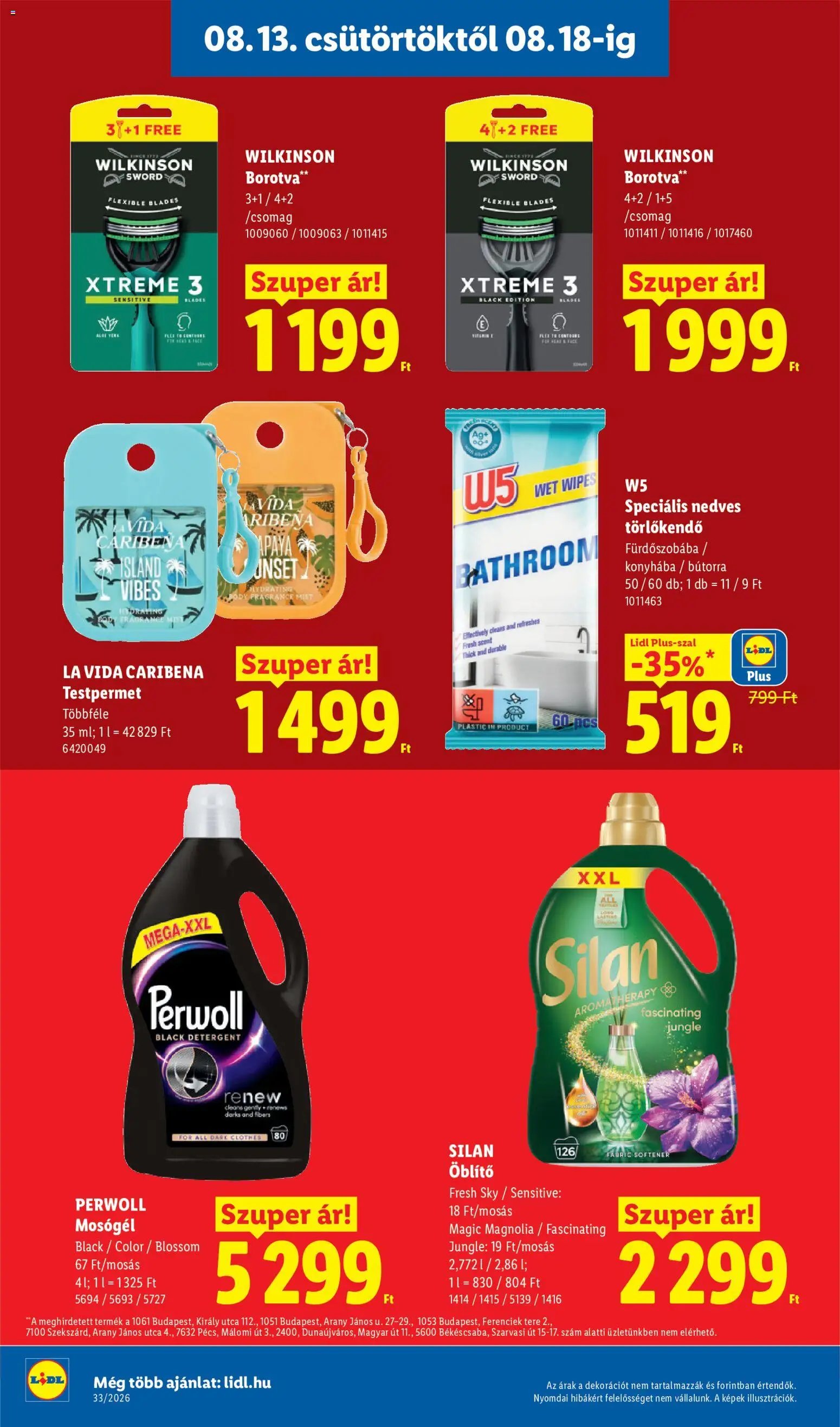 Lidl újság 2026.08.13. Lidl akciós újság