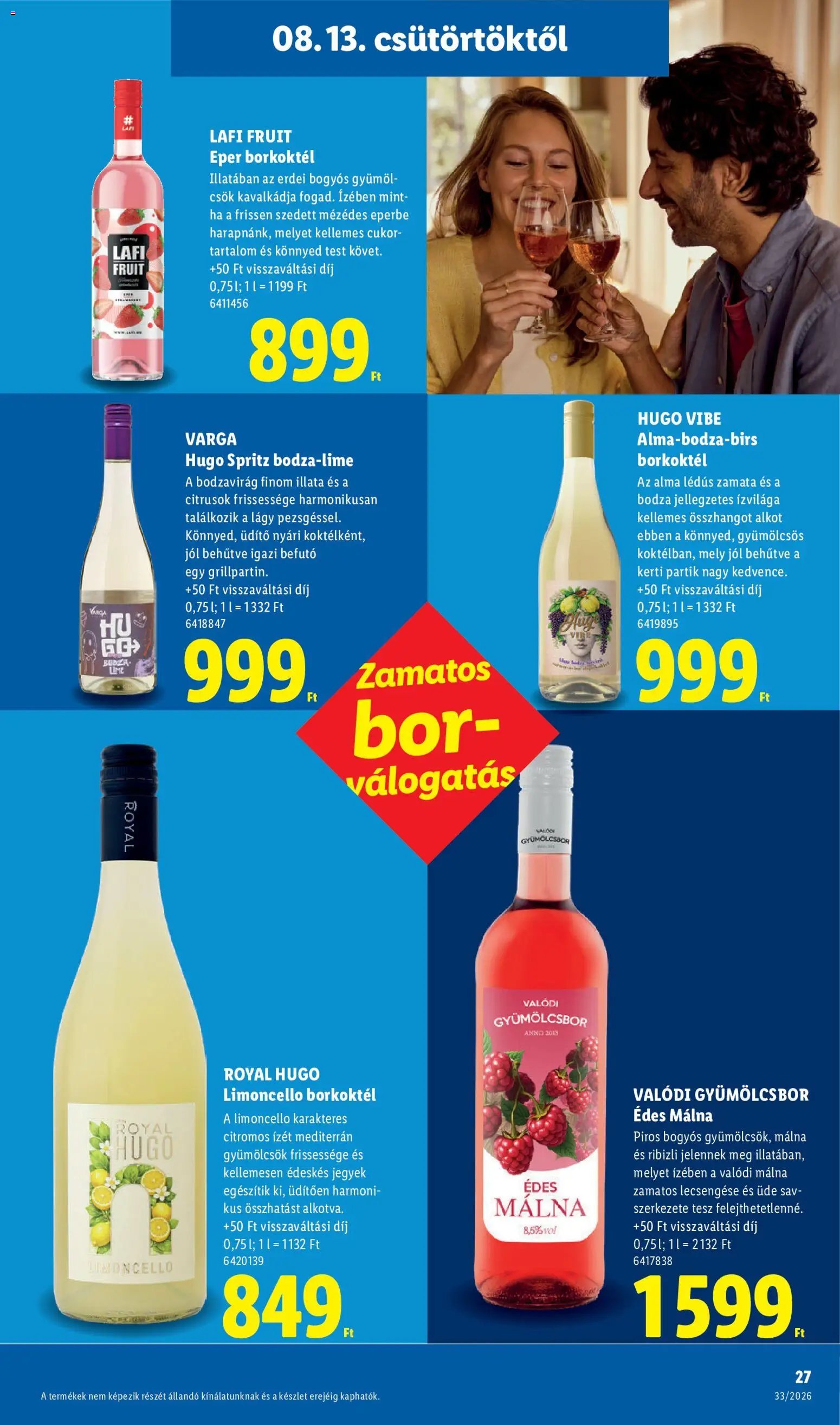 Lidl újság 2026.08.13. Lidl akciós újság