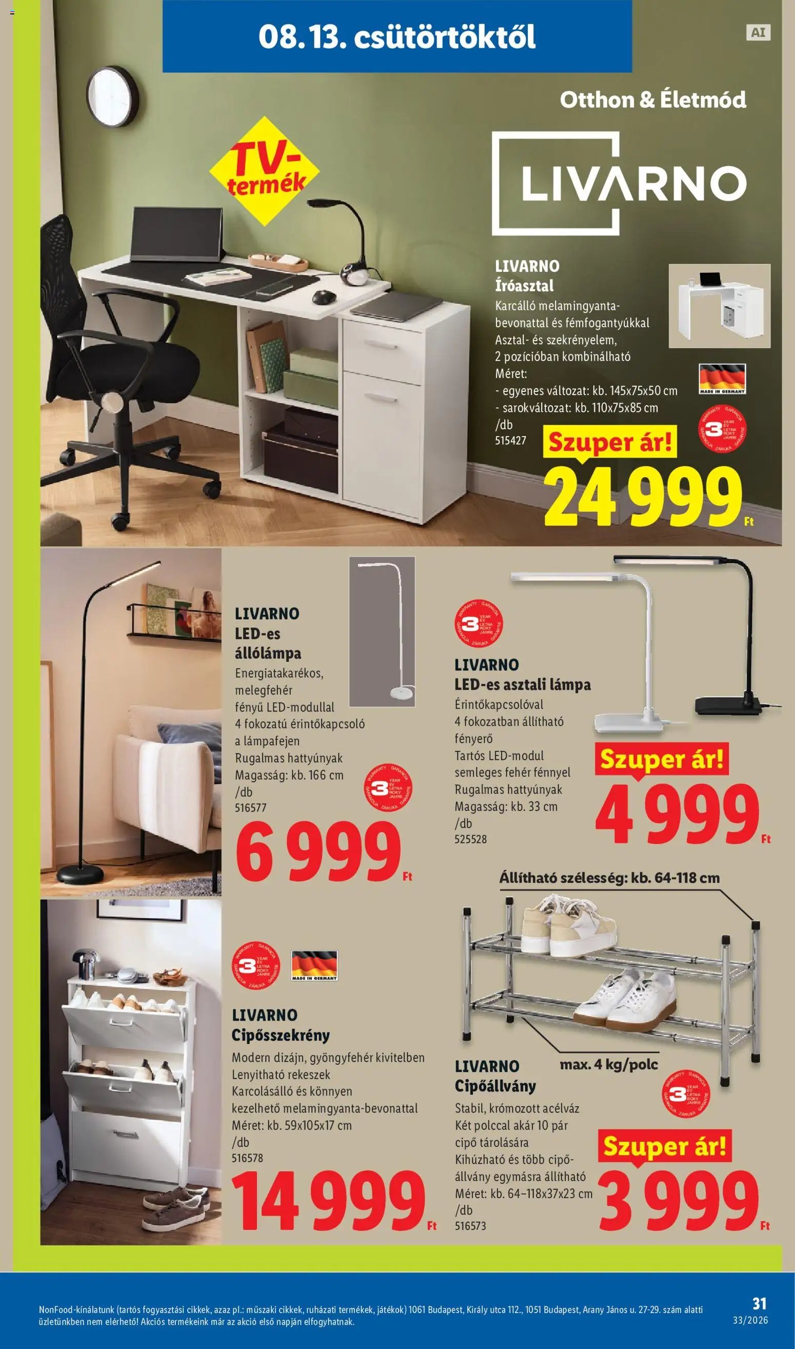 Lidl újság 2026.08.13. Lidl akciós újság