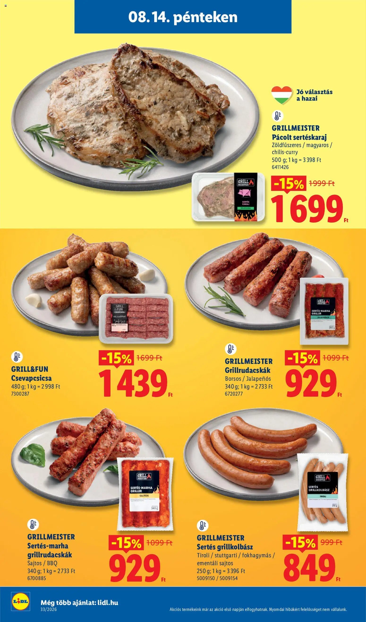 Lidl újság 2026.08.13. Lidl akciós újság