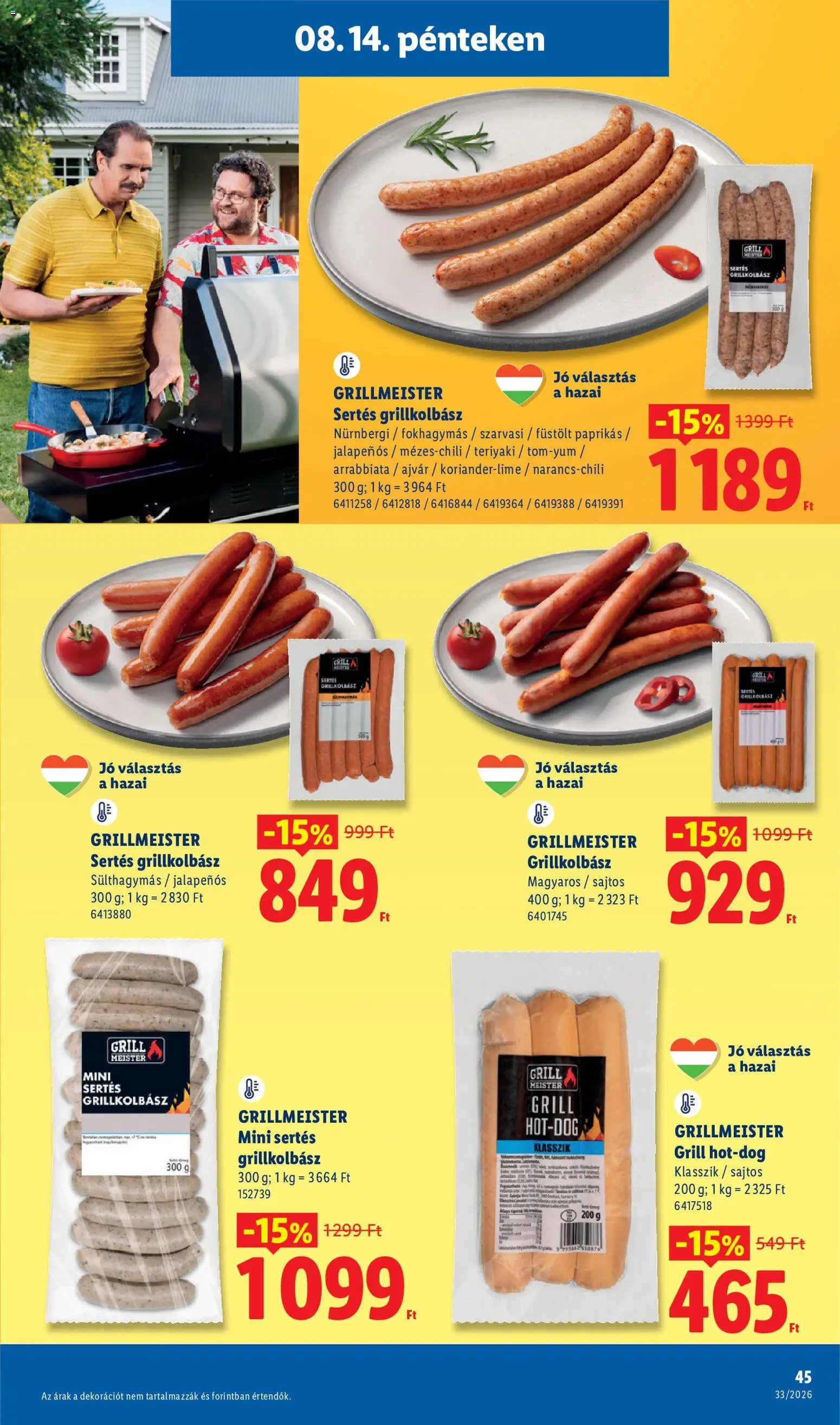 Lidl újság 2026.08.13. Lidl akciós újság