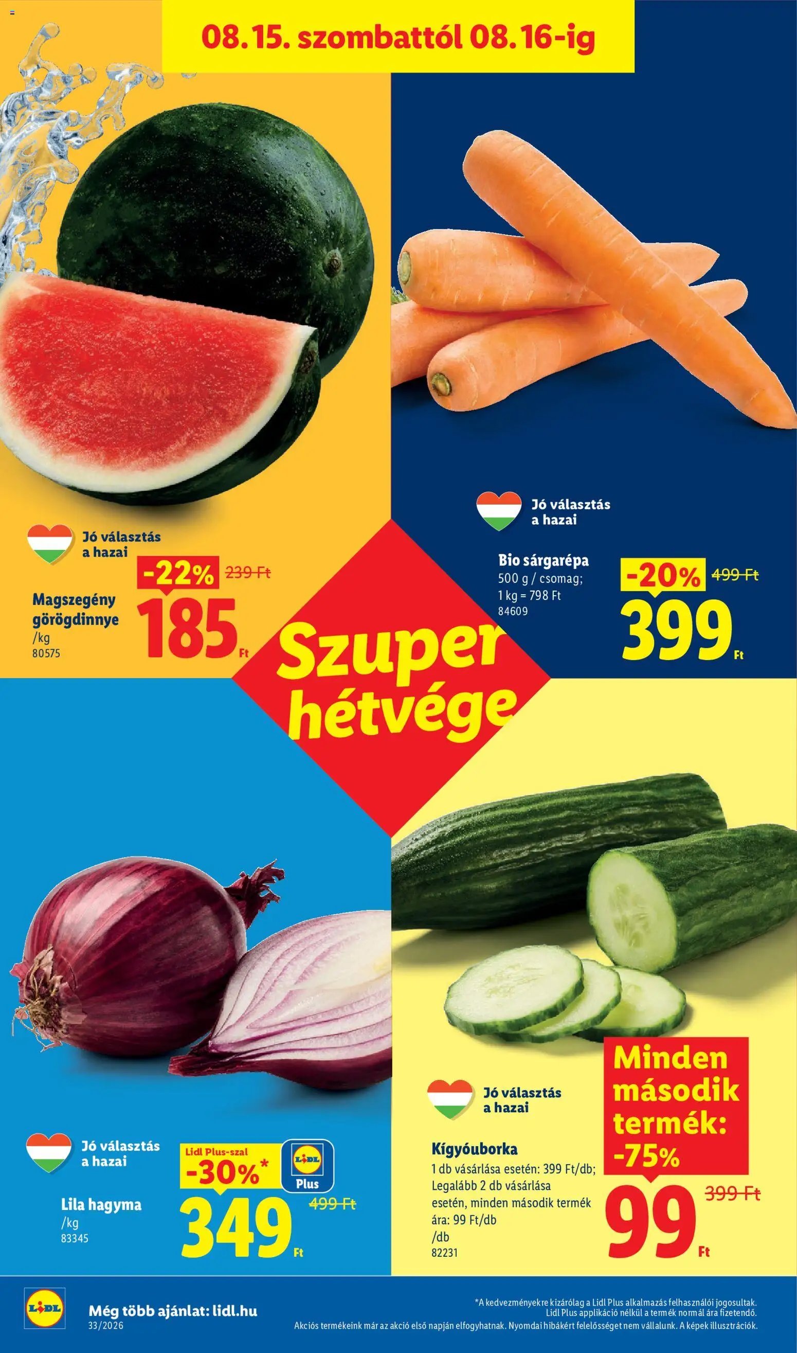 Lidl újság 2026.08.13. Lidl akciós újság