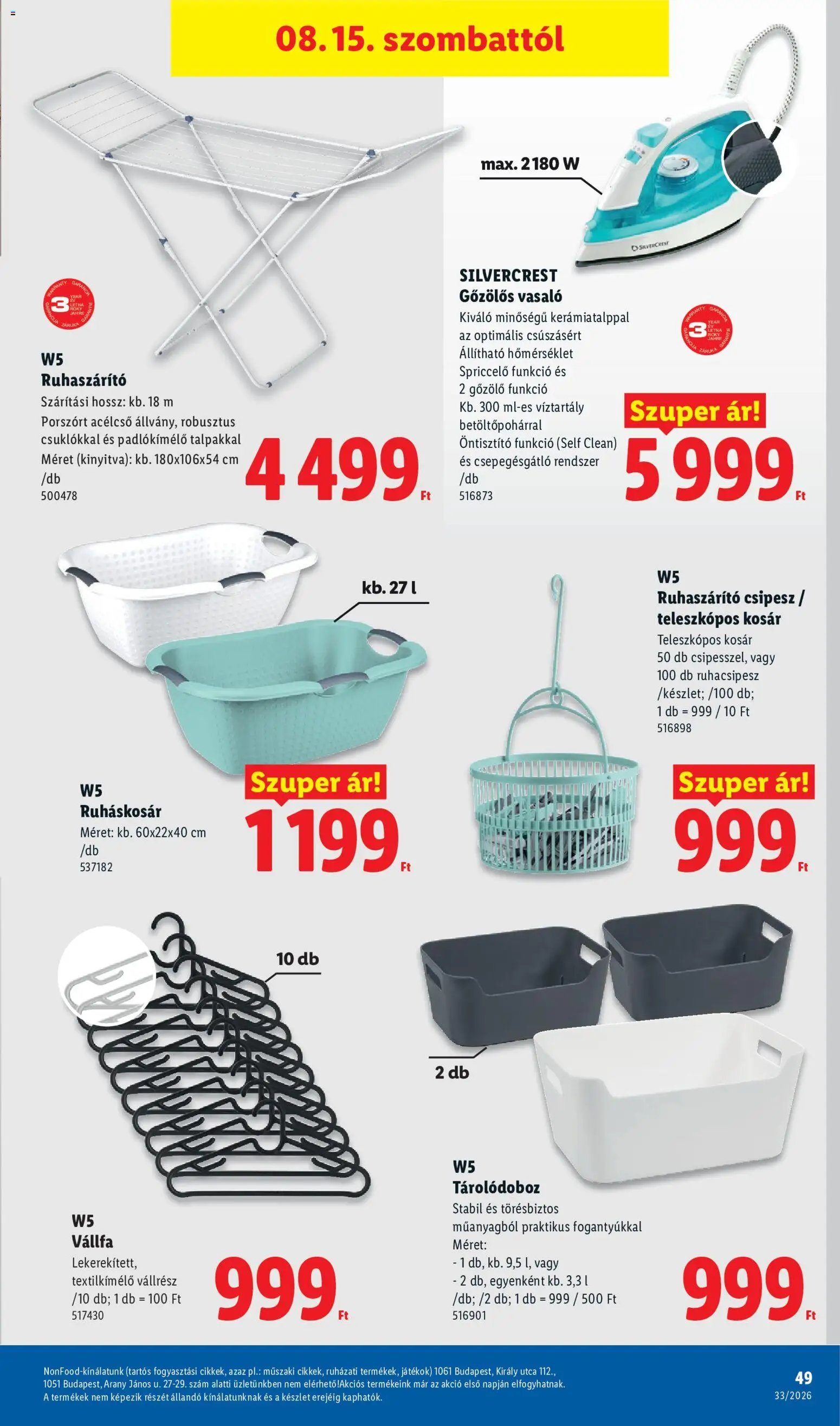 Lidl újság 2026.08.13. Lidl akciós újság