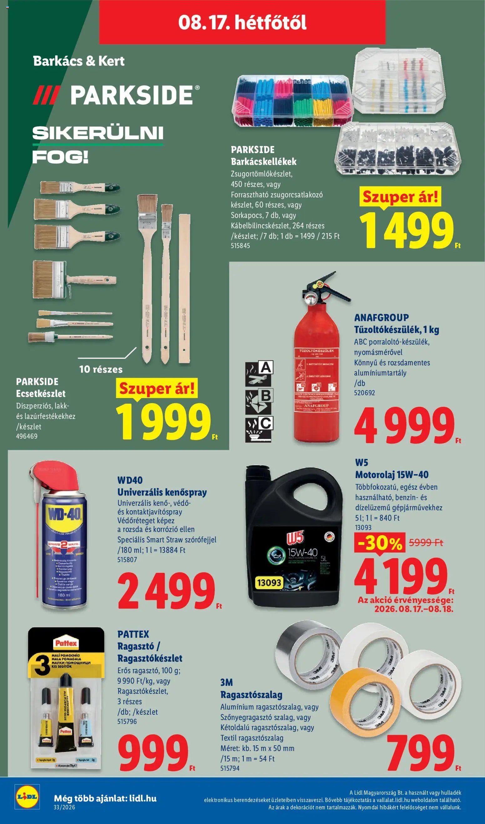 Lidl újság 2026.08.13. Lidl akciós újság