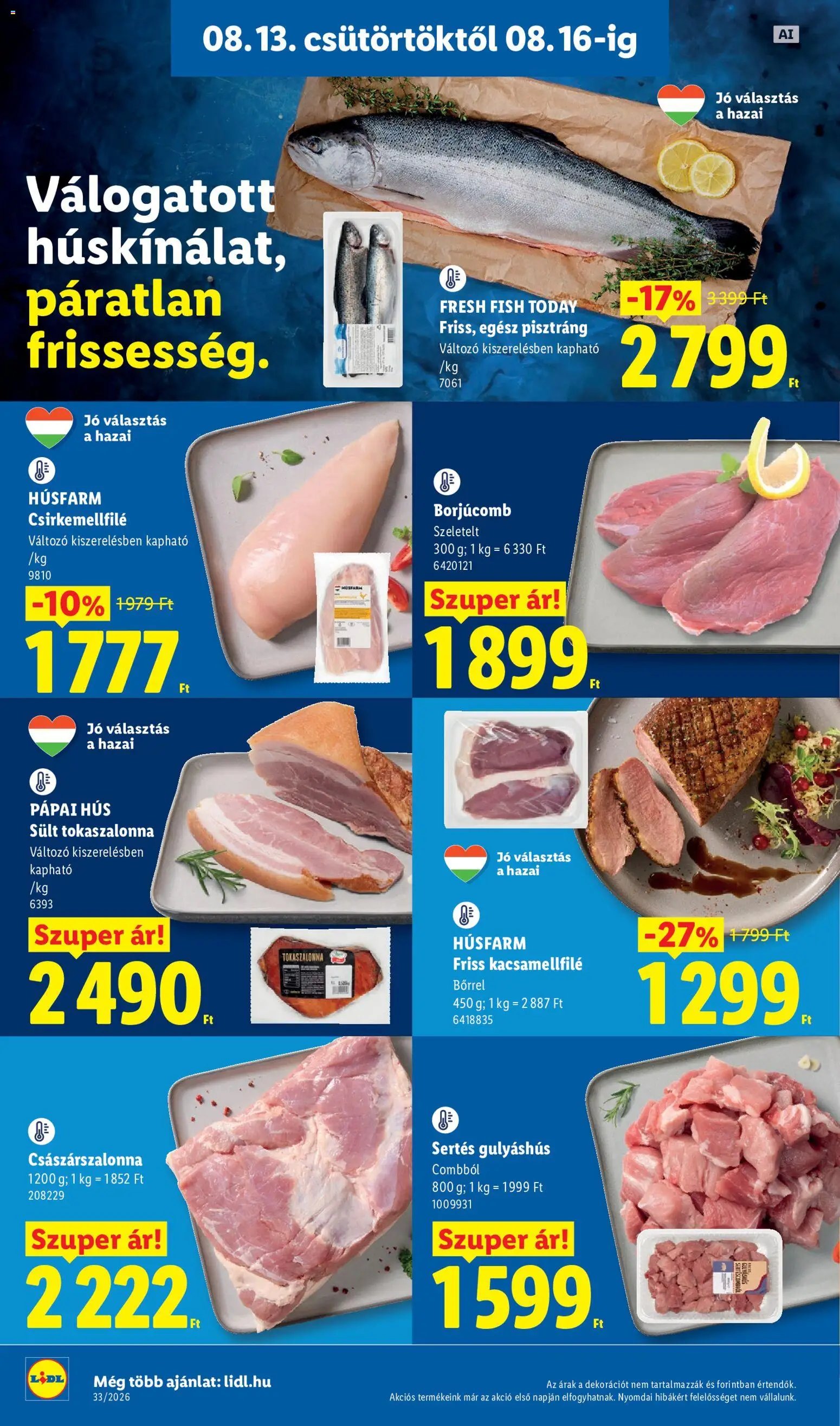 Lidl újság 2026.08.13. Lidl akciós újság